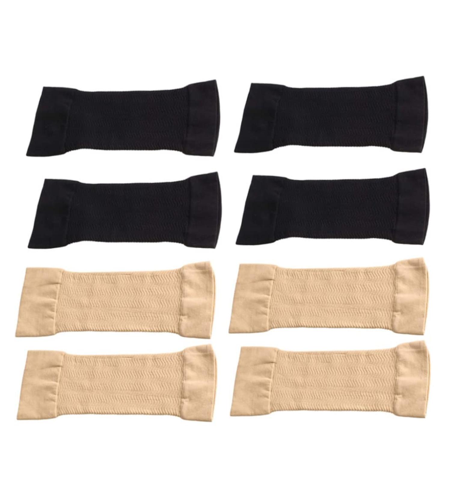Slimming Arm Sleeves - 4 Pairs Elastic Compression Arm Shapers for Women & Girls | International Shipping - Buy Online on GoSupps.com