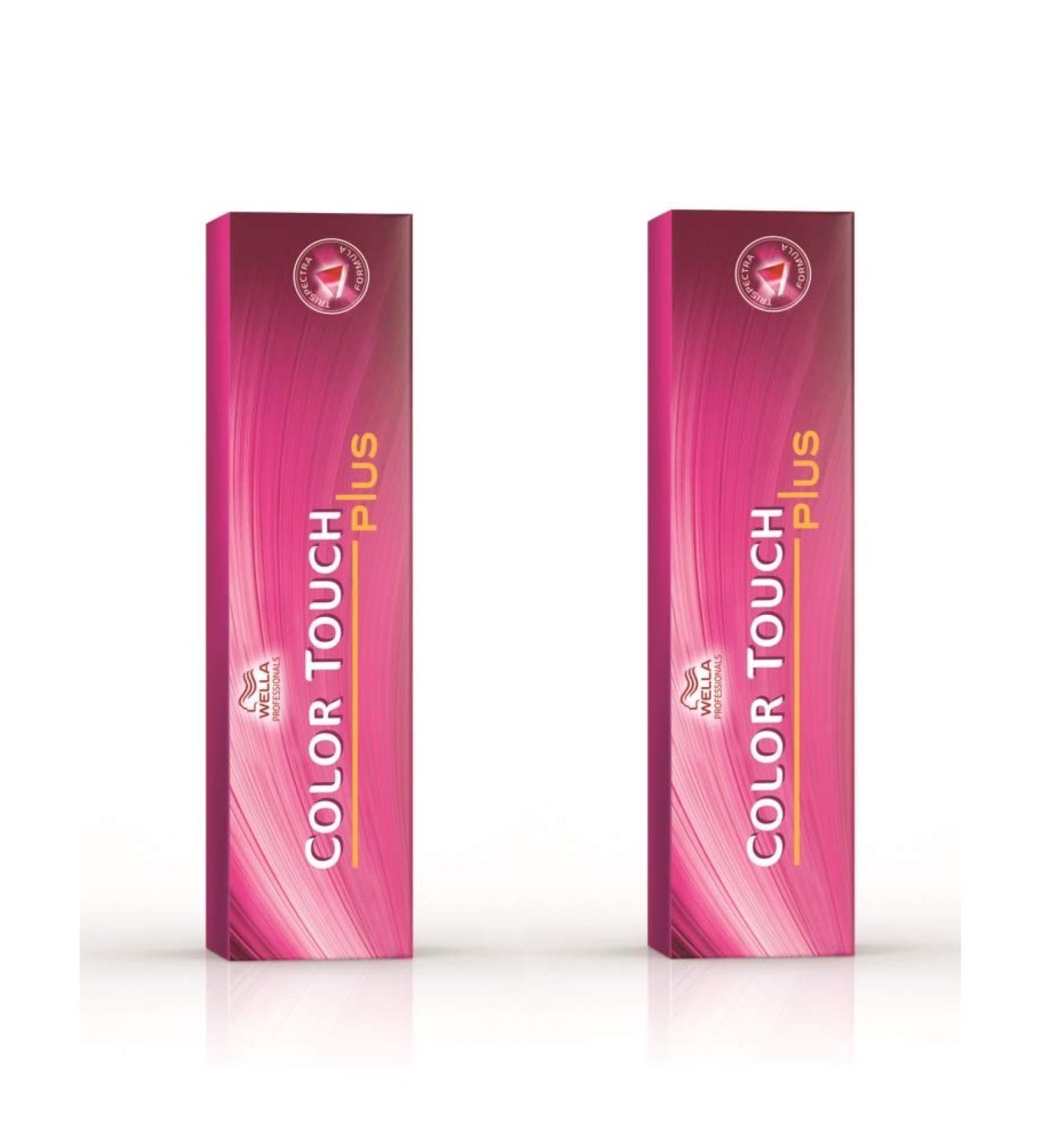 Pack of 2 Color Touch Plus 60 ml 77/07 medium blonde intense natural brown
