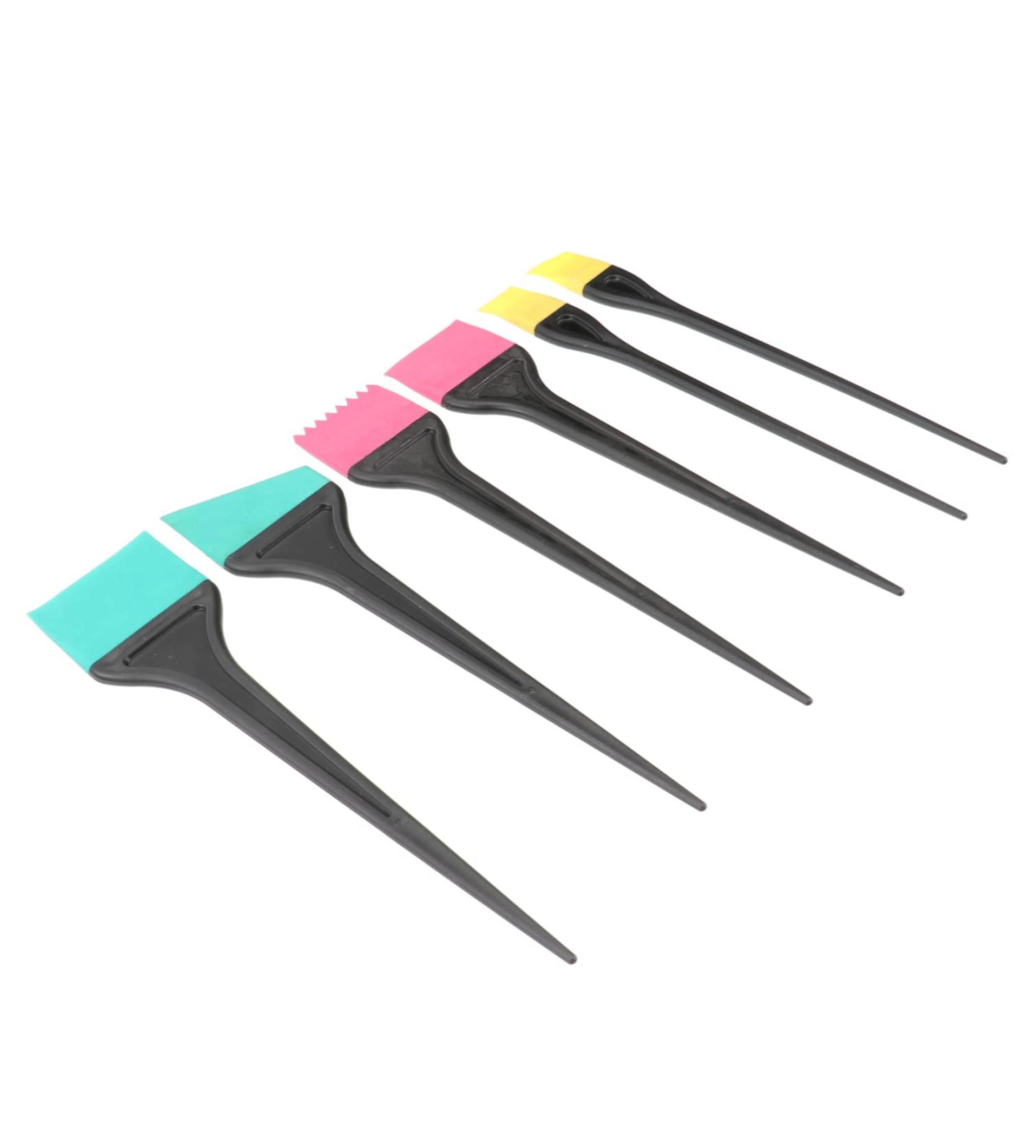 Vaguelly Pinceau Applicateur De Teinture Pour Cheveux Lot De 6 Pinceaux Pour Coloration Capillaire En Silicone Professionnel Pour Salon De Coiffure Et Coloration Domicile - Buy Online on GoSupps.com