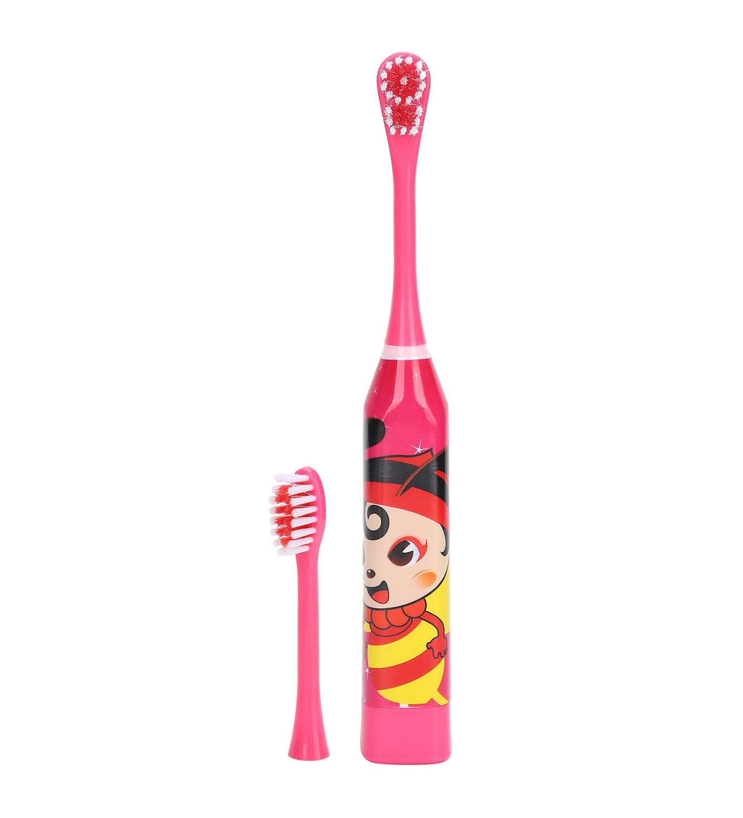 Children's Electric Toothbrush - Cartoon Pattern Oral Care for Kids 3+ (Red) - Buy Online on GoSupps.com