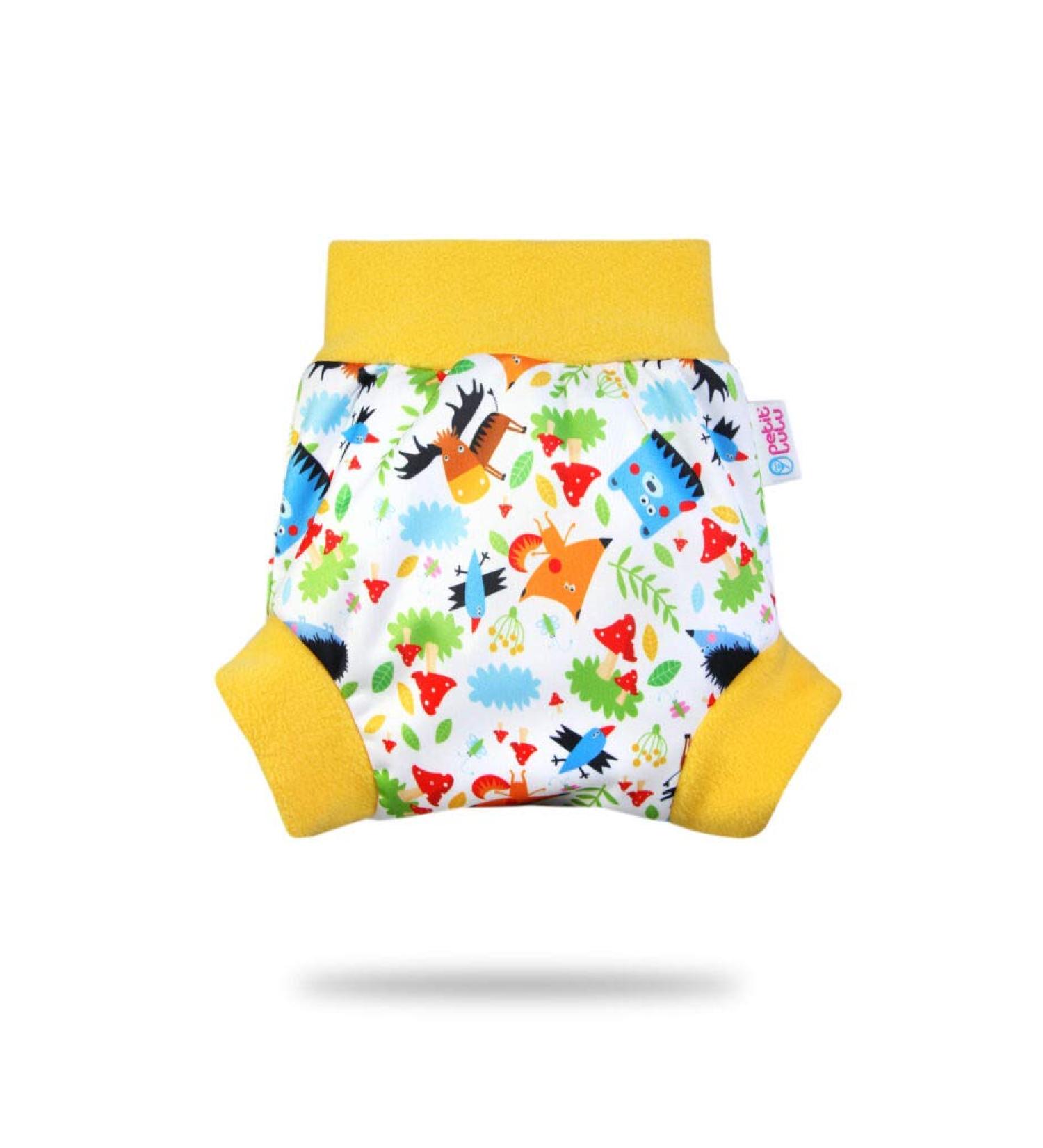 Petit Lulu Pull Up Cloth Nappy Wrap Size L - Reusable Diaper Wrap Crazy Animals Design - Buy Online on GoSupps.com