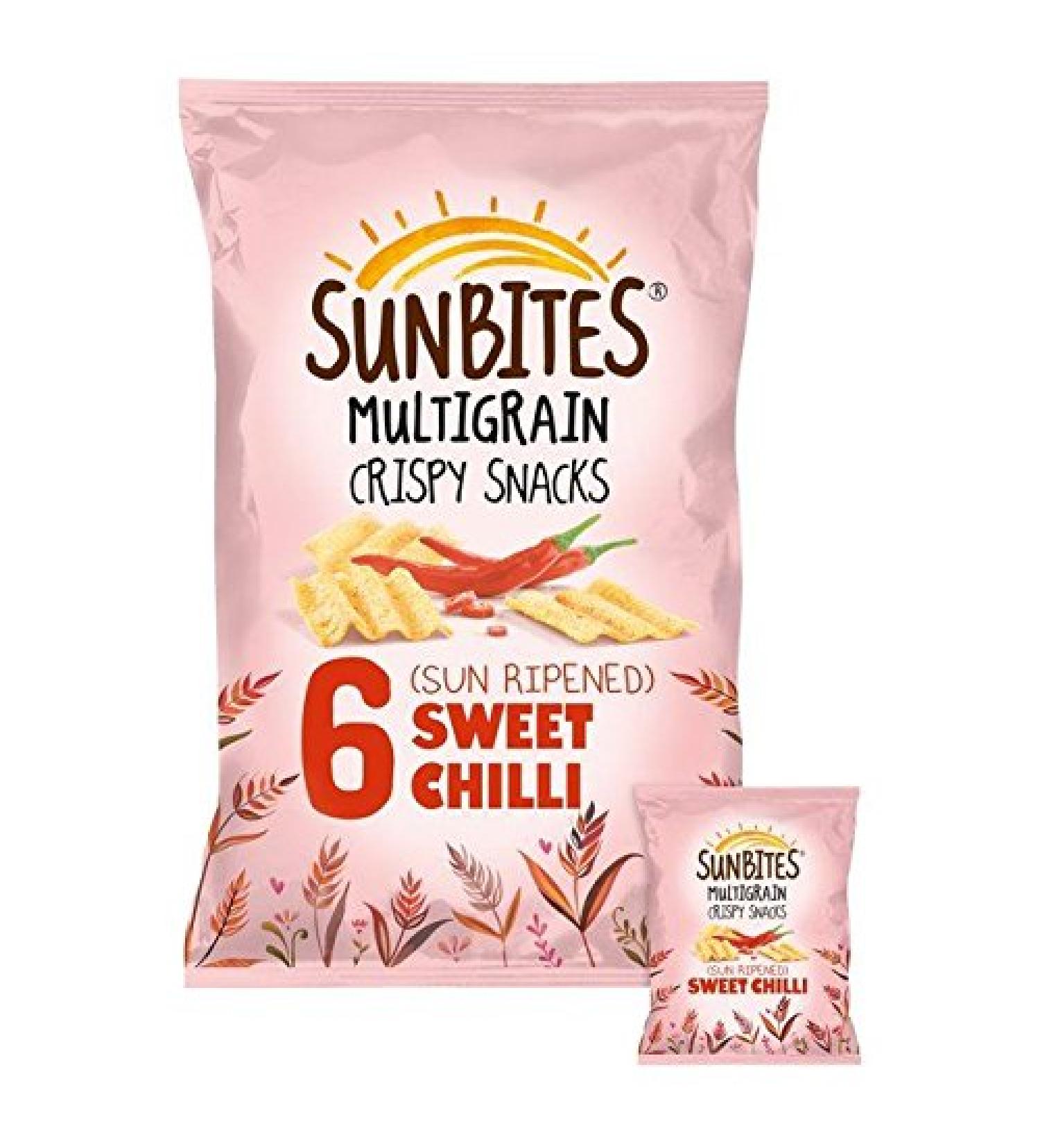 Sunbites Sweet Chilli Multigrain Snacks 25g x 6 per pack