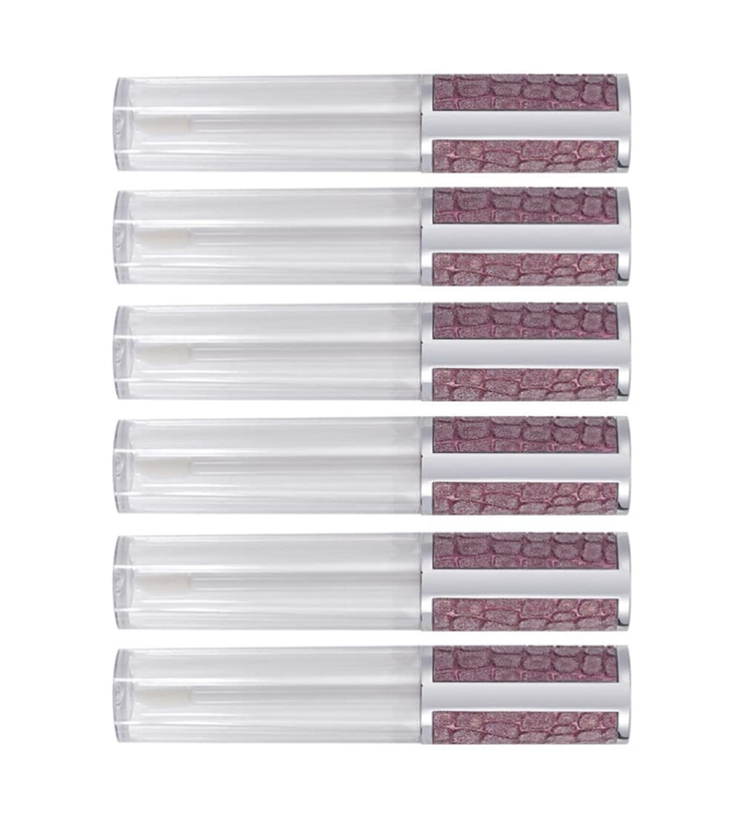 Beaupretty 6-Pack Lip Gloss & Balm Bottles with Magic Wand | Empty Cosmetic Tubes for Lipstick & Gloss - Durable ABS - Buy Online on GoSupps.com
