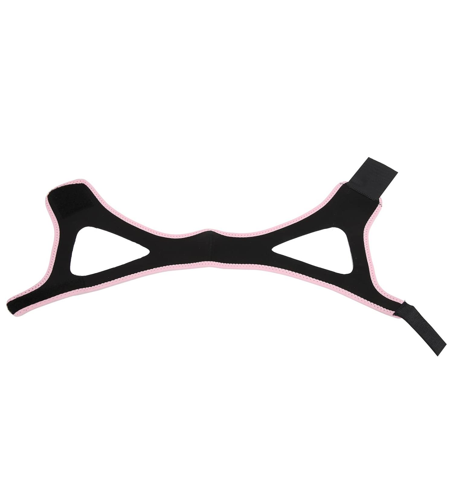 Buy Adjustable Anti-Snoring Chin Strap - Breathable Jaw Support Belt (Black Pink Edge) for Better Sleep | International Shipping Available - Buy Online on GoSupps.com