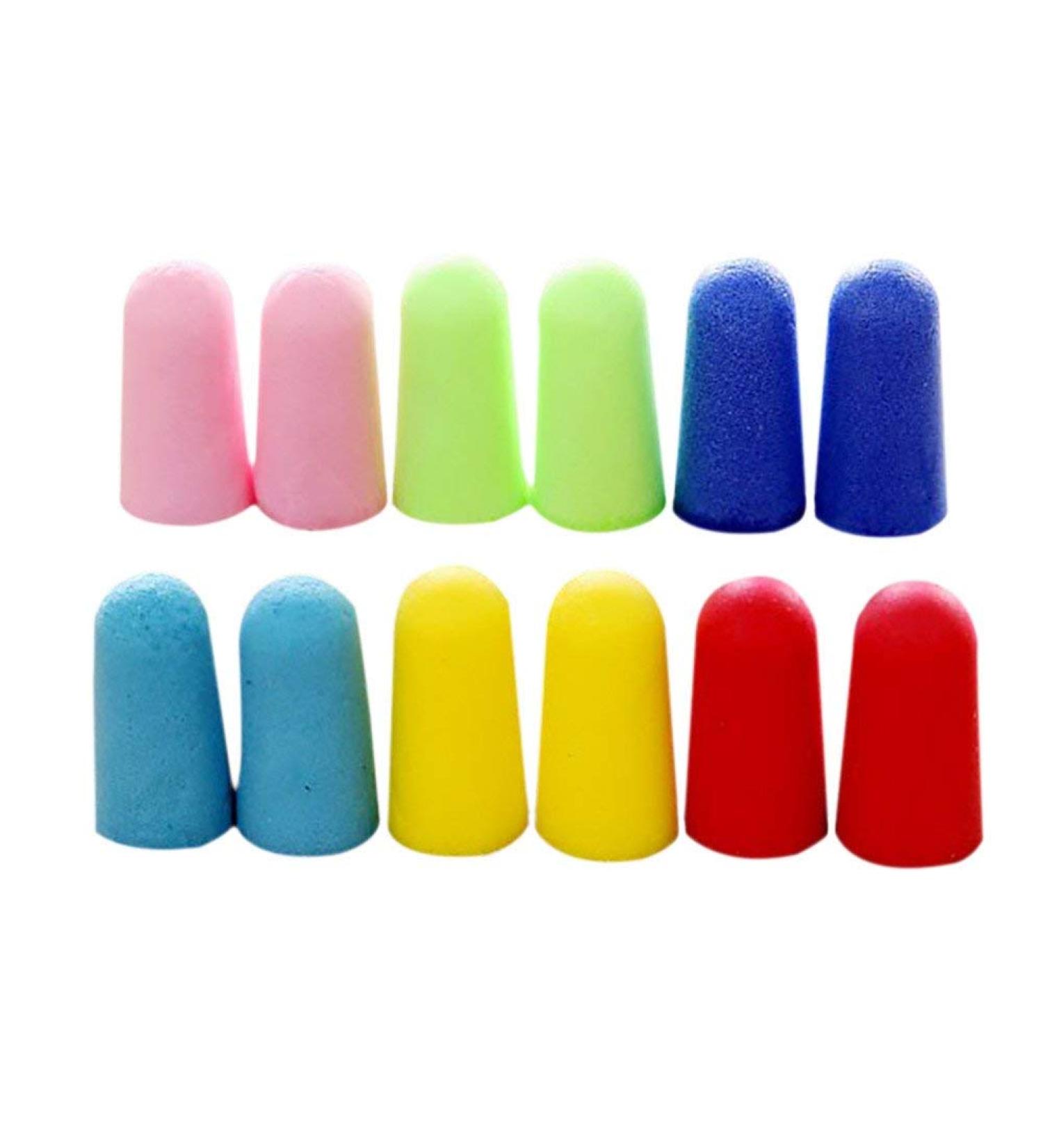 UN Fire Soft Foam Earplugs - 6 Pairs for Sleeping & Soundproofing | Durable Colorful Storage Case Included - Buy Online on GoSupps.com