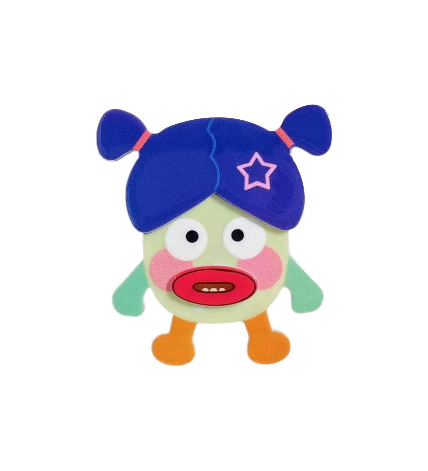 amangul Dopamine Look Hair Clip for Hot Girls Cute Ugly Doll Shape Hair Barrettes Ponytail Bangs Hair Clip for Teens Girls(Blue Hair) - Buy Online on GoSupps.com