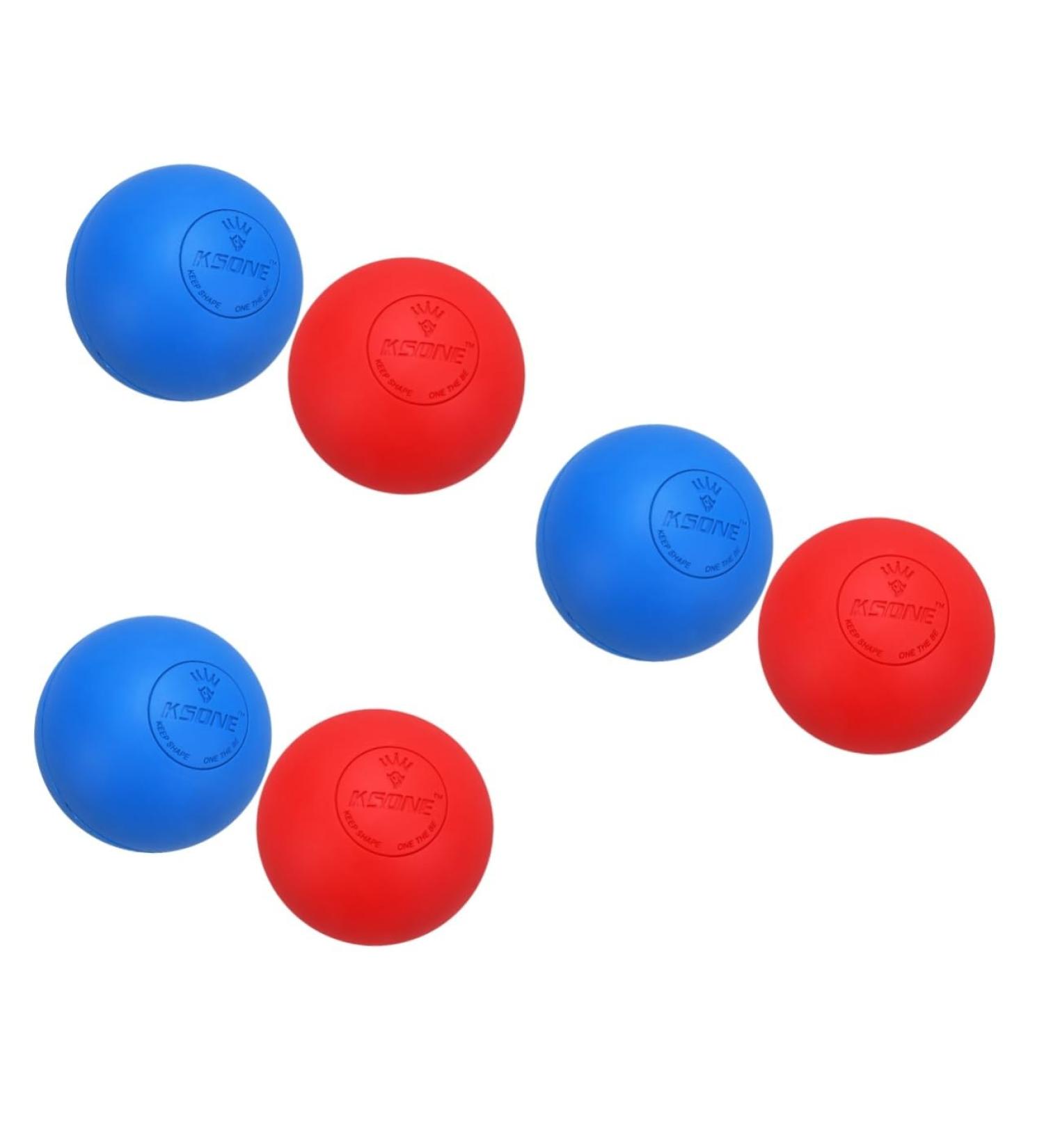 Magiclulu 6 Pack Lacrosse Massage Balls - Yoga and Foot Muscle Therapy Device for Plantar Fasciitis Relief & Fascia Rollers - Buy Online on GoSupps.com
