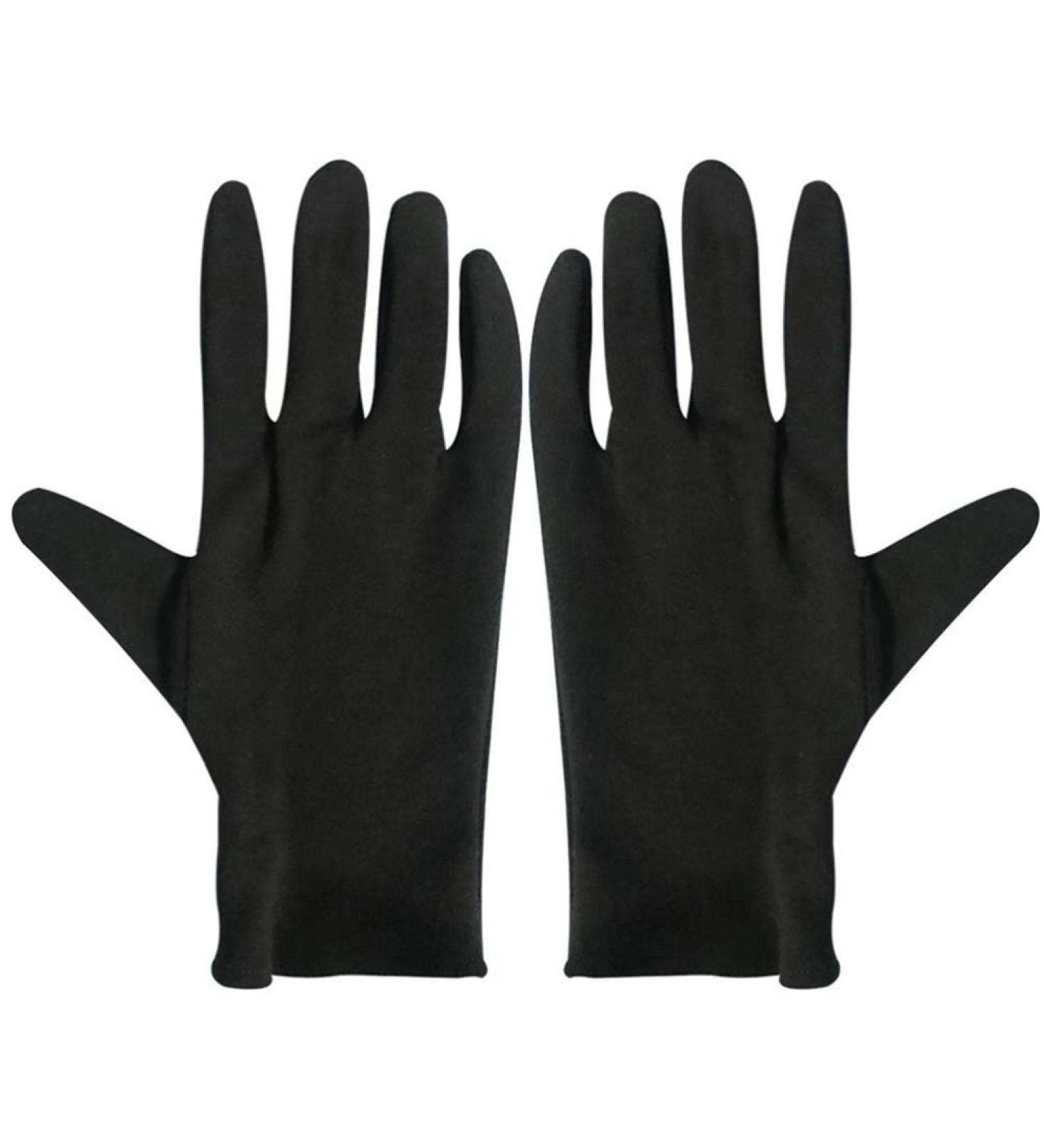 Beaupretty Moisturizing Eczema Cotton Gloves - 12 Pairs Black Cotton Spa & Lotion Gloves for Dry Hands Care - Buy Online on GoSupps.com