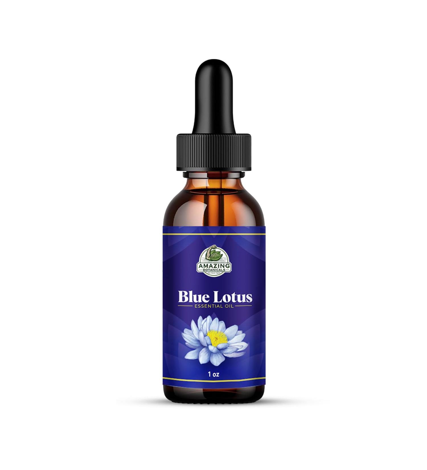 Blue Lotus Essential Oil - Premium Therapeutic Grade for Aromatherapy Diffusers & Skin | Vegan Cruelty-Free Undiluted (30ml - Buy Online on GoSupps.com
