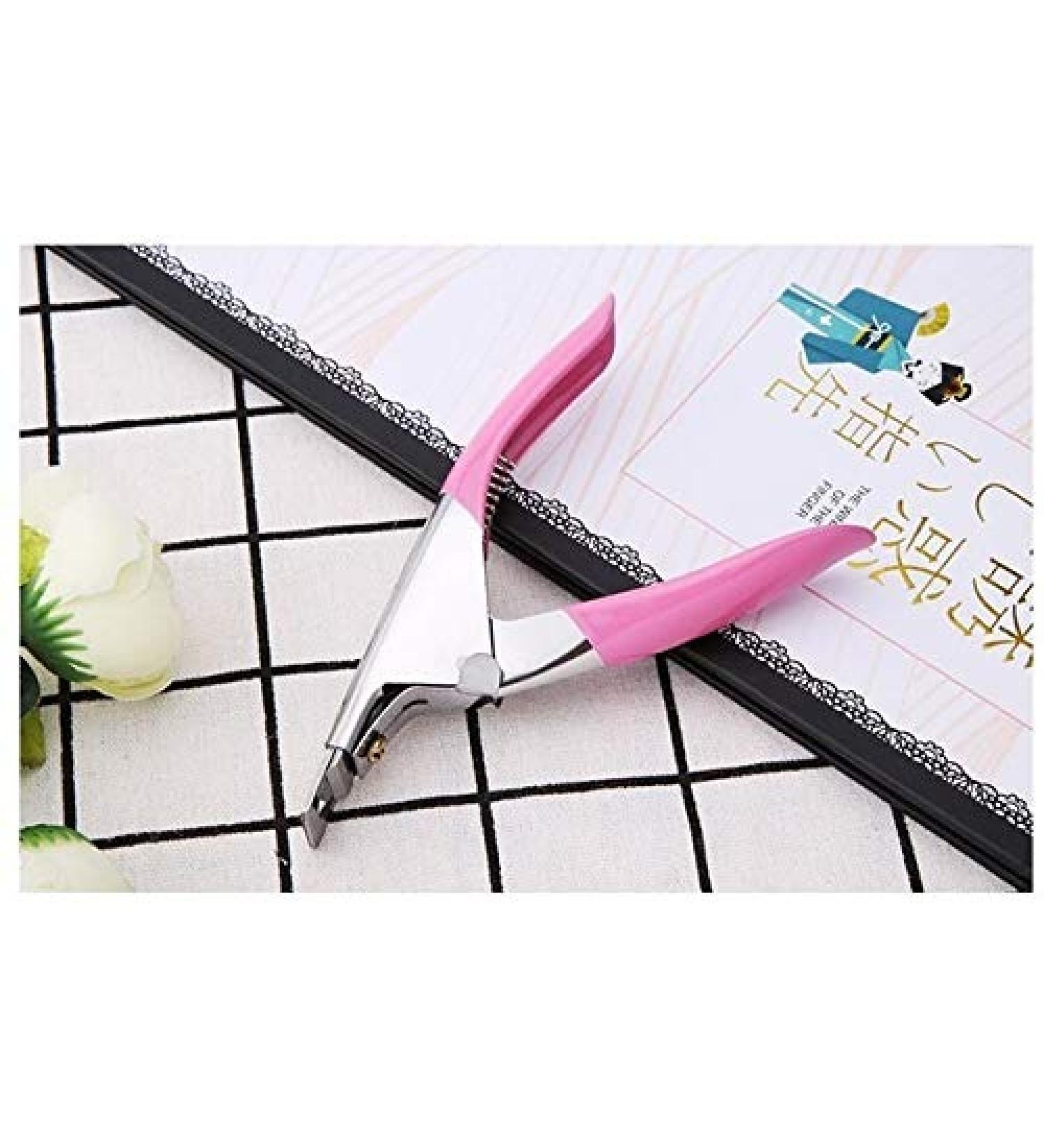 PSGS 2 Colors U-Shaped False Tips Trimmer Manicure Cutter Tool Stainless Steel Acrylic UV Gel False Nail Tip Clipper Scissors (Color : Pink) - Buy Online on GoSupps.com