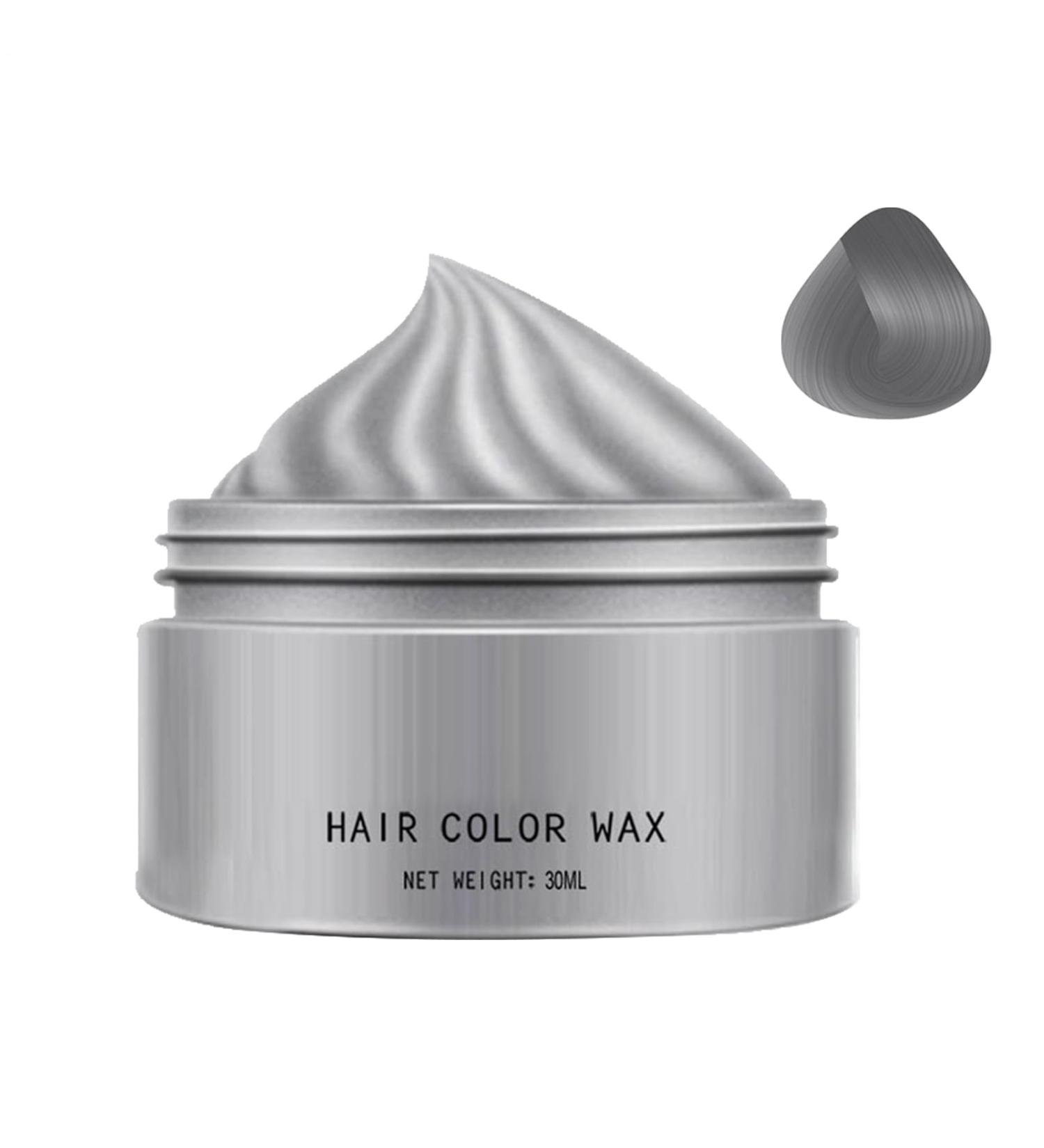 JIEBWCHA Hair Color Wax30ml Hair Color Wax Washable Clay Suitable for Children Adults Men Women Parties Festival Halloween Cosplay Parties Gray F - Buy Online on GoSupps.com