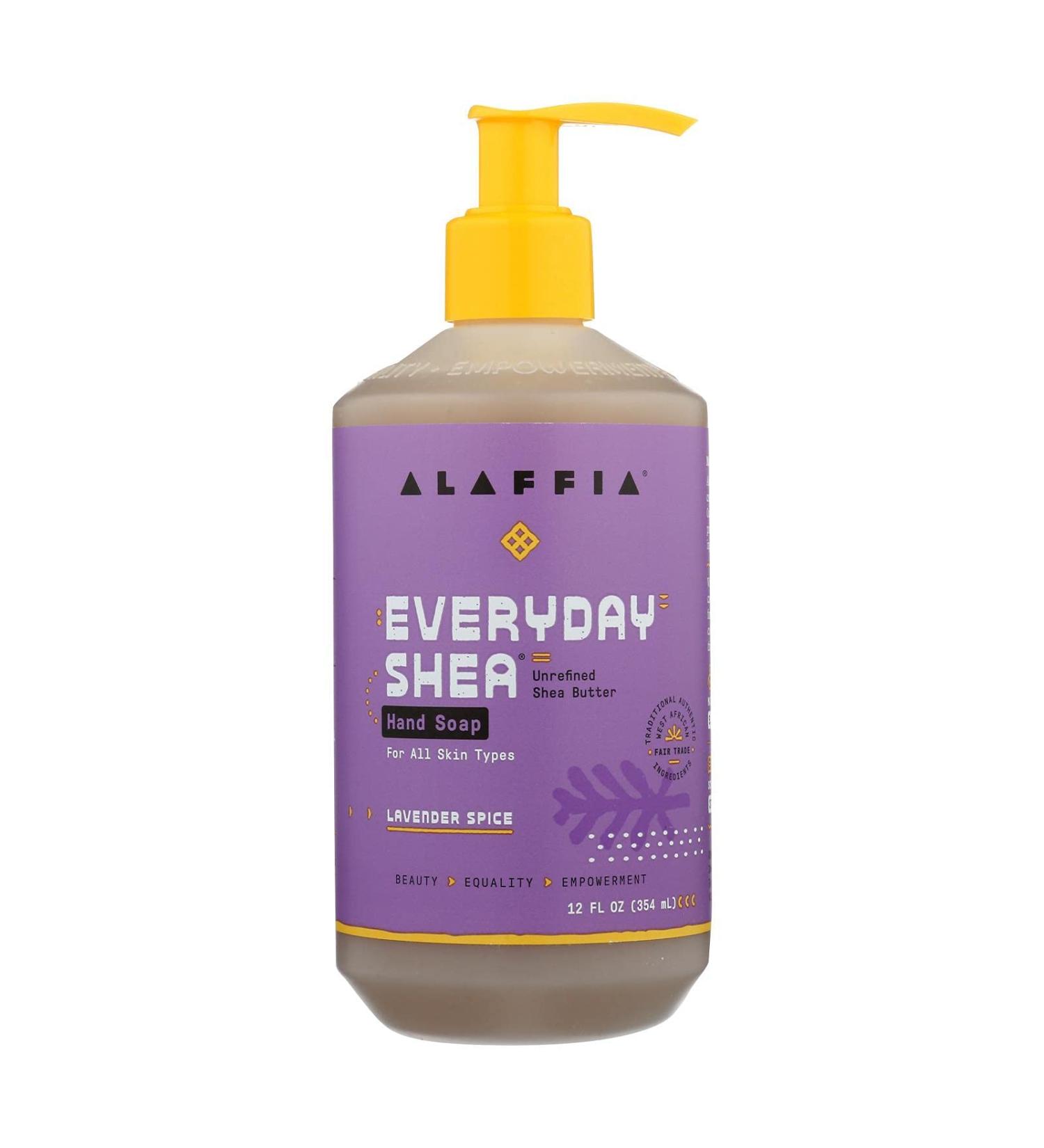 Alaffia EveryDay Shea Hand Soap, Lavender Spice 12 fl oz