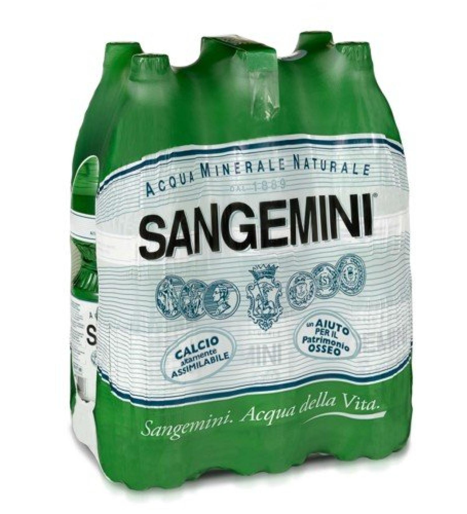 Water Sangemini L. 1.5 x 6 bottles. - Buy Online on GoSupps.com
