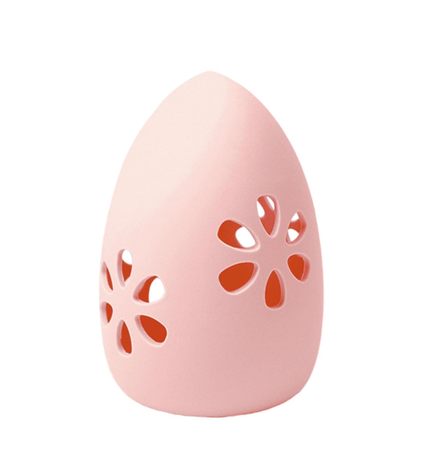 Vented Silicone beauty bllender Case - Silicone Makeup Sponge Holder - Powder Puff Storage Case | Silicone Beauty Sponge Case With Vent Design Portable Makeup Sponge Holder Pink - Buy Online on GoSupps.com