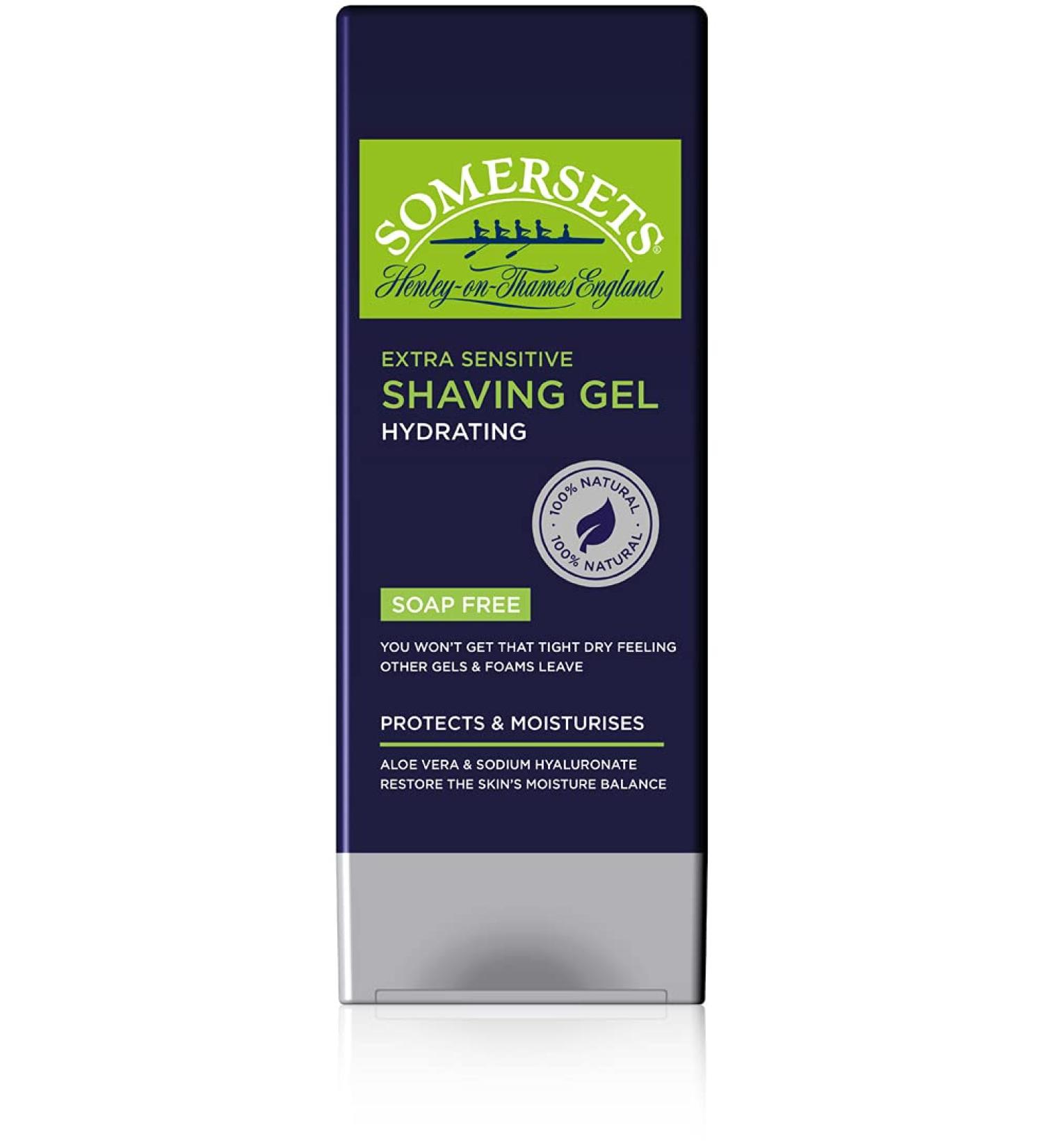 Buy Somersets Extra Sensitive Clear Hydrating Shaving Gel 200 ml - Perfect for Sensitive Skin | International Shipping Available - Buy Online on GoSupps.com