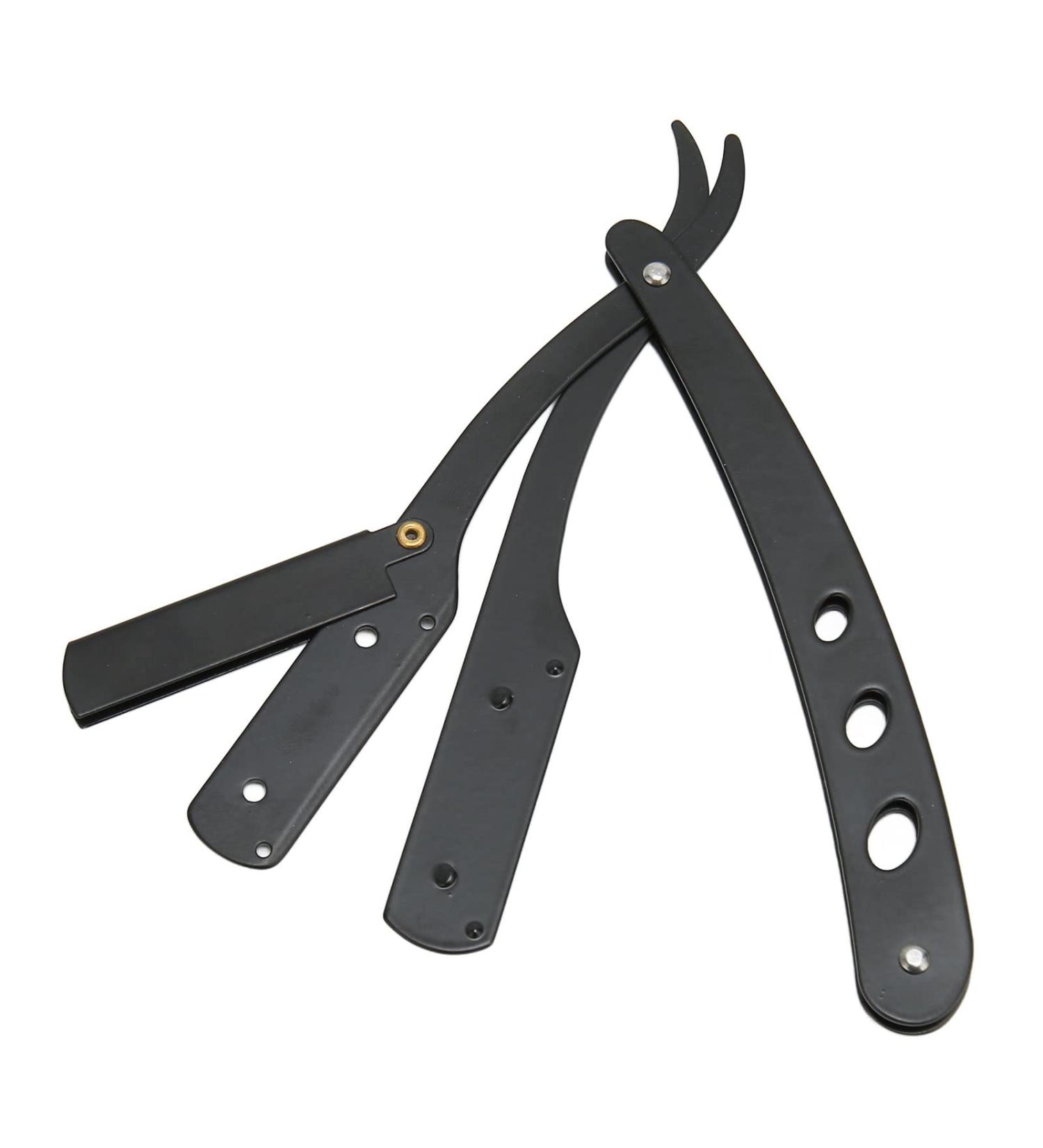 Beard Blade Holder & Manual Straight Edge Trimmer Rack - Foldable Razor Blade Holder for Precision Grooming - Buy Online on GoSupps.com