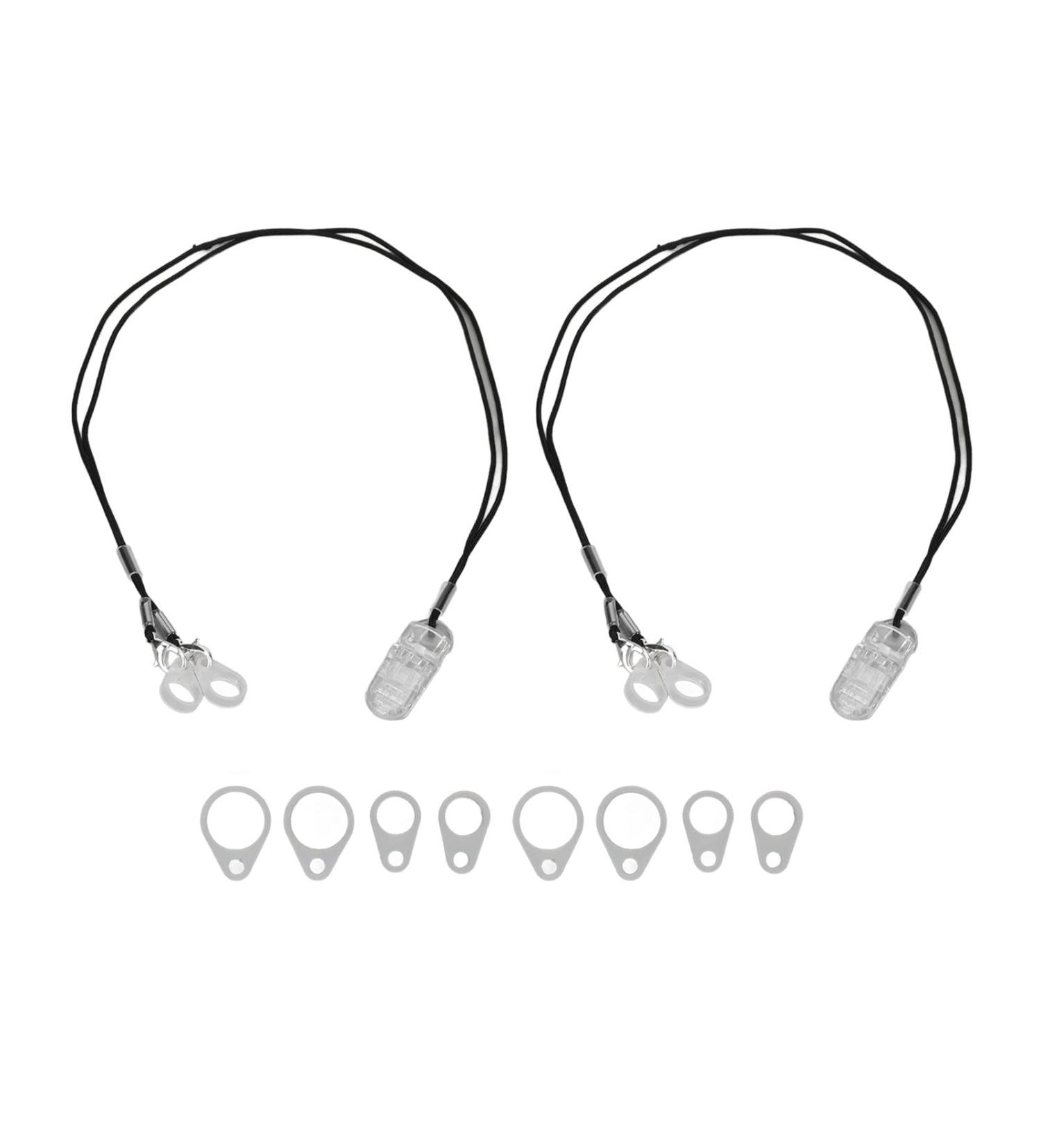 2-Piece Hearing Aid Clip Set | Anti-Loss Hearing Amplifier Lanyard with Silicone Rings - Perfect for Secure Use - Buy Online on GoSupps.com