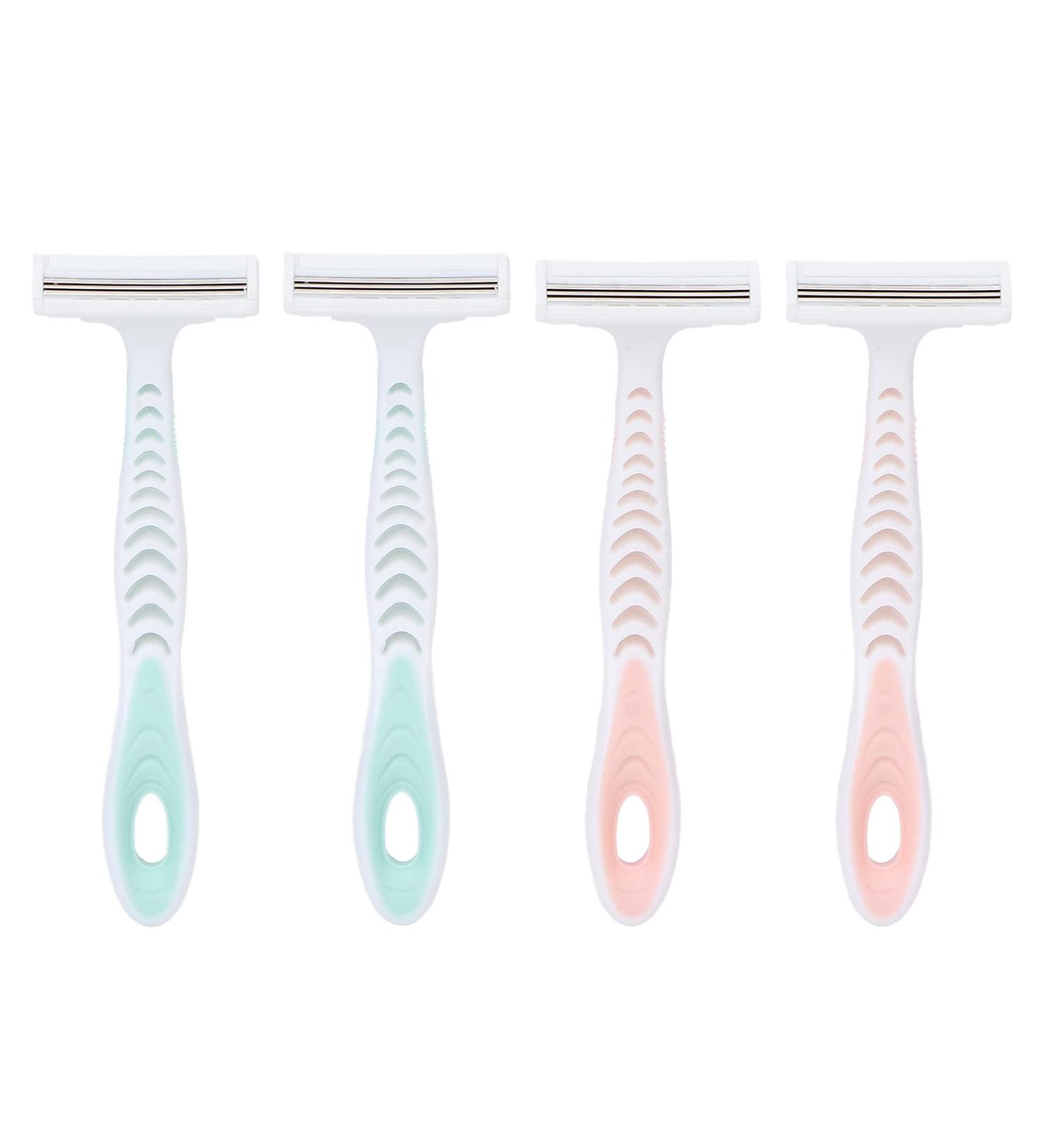 Premium 4 Pack Ladies Razors - Portable Lightweight Non-Slip Design for Effortless Hair Removal - Buy Online on GoSupps.com