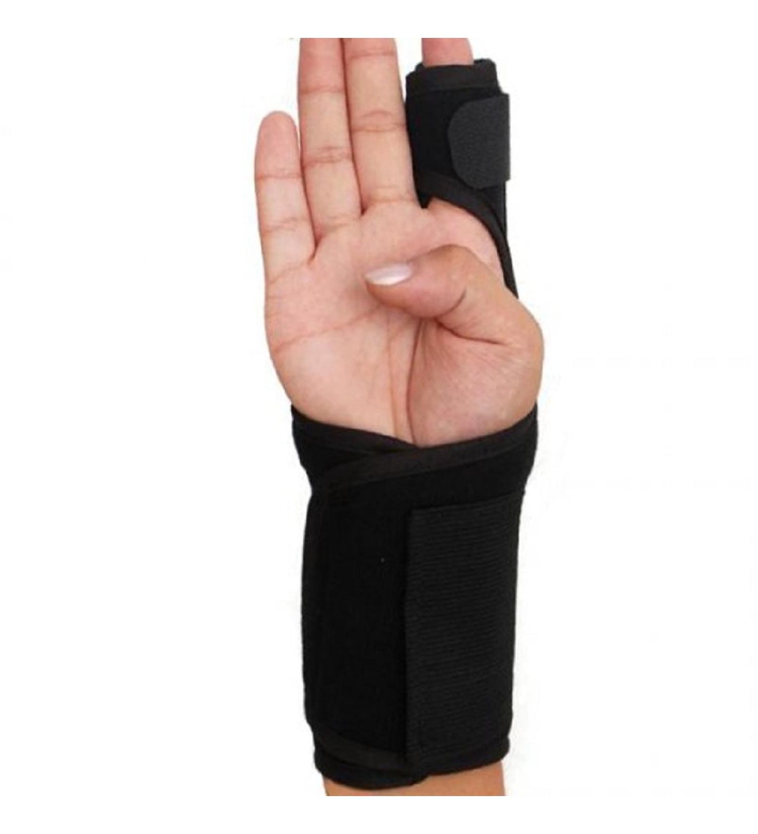 Index Finger Splint Extension Hand Splint for Rheumatoid Arthritis, Trigger Finger, and Fractured Pain Relief - Breathable Protective Wrist Cover Brace - Black - Buy Online on GoSupps.com