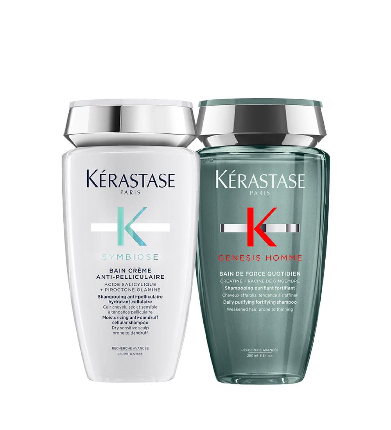 K RASTASE Kerastase Symbiose Bain AntiDandruff Cream 250ml Genesis Homme Bain De Force Quotidien 250ml