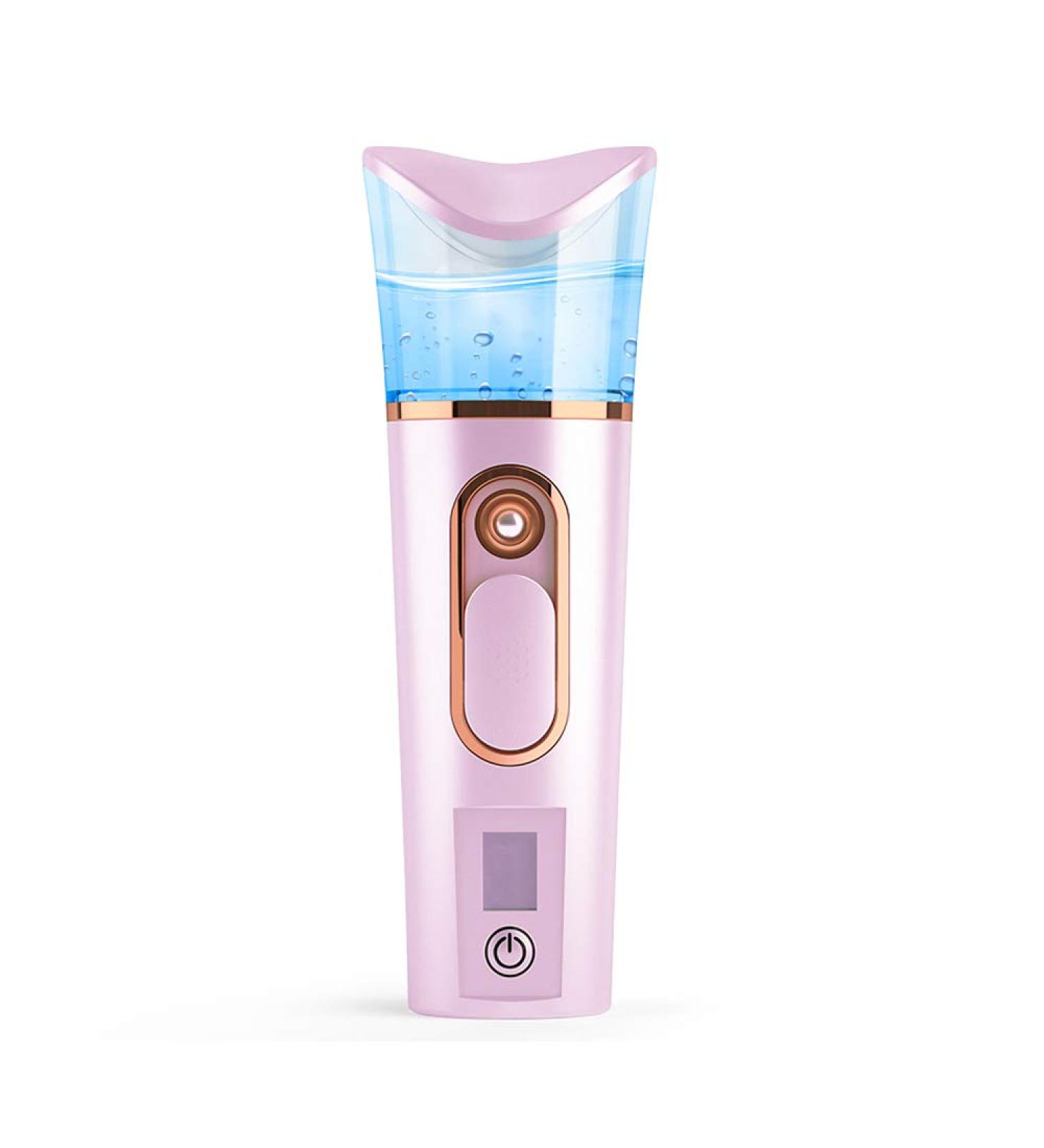 FANTEXY Nano Facial Mister with Skin Analyzer & Moisture Tester - Portable Mini Cool Face Mist Steamer for Eyelash Extensions & Hydration - Buy Online on GoSupps.com