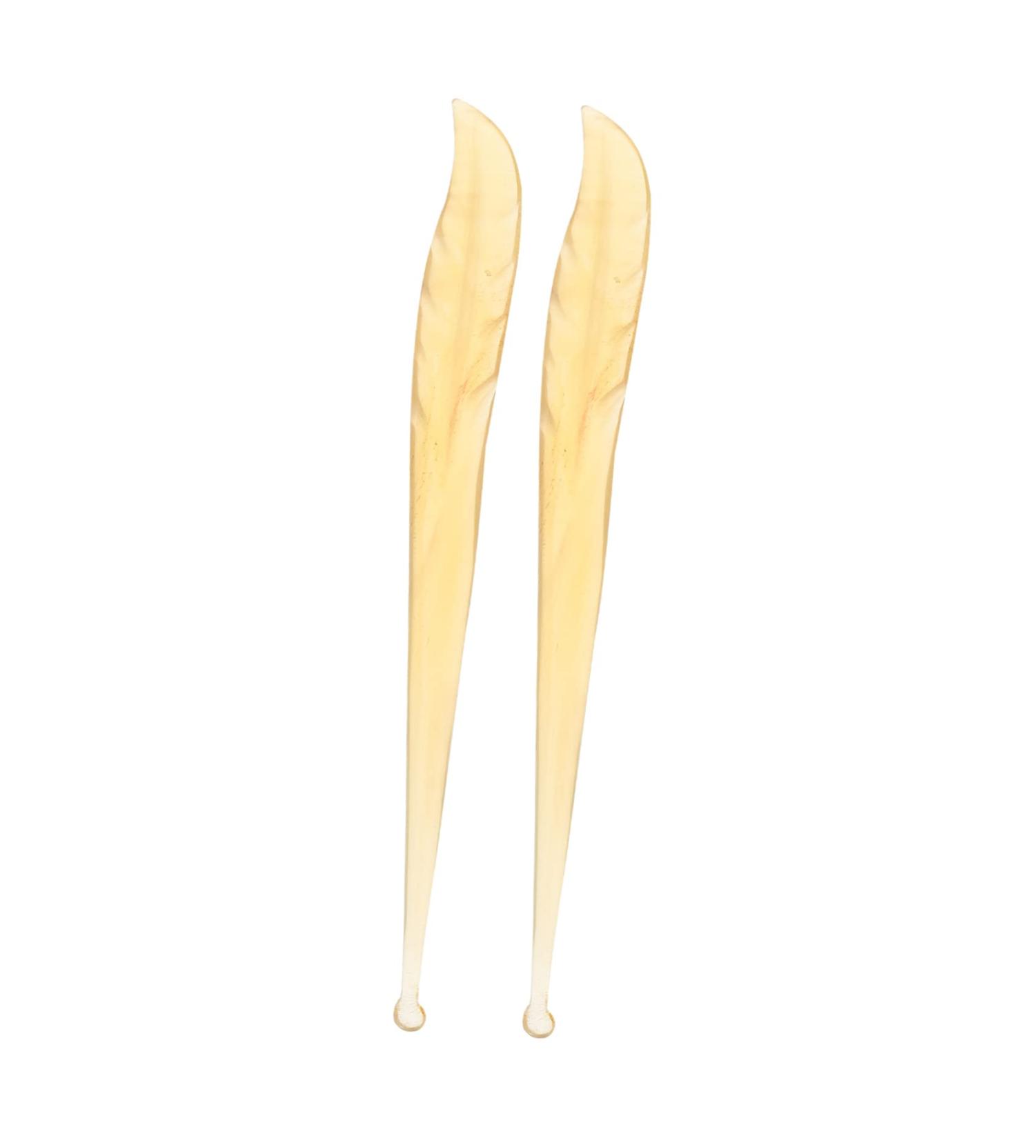 Healvian 2 Pcs Croissant Ear Pick: Ear Cleaning Tools, Travel Ear Plugs Wood Tools, Earwax Removal Swab, Cerumen Spoon, Ear Wax Removal Tool - 11.3x1.1x0.2cm - Buy Online on GoSupps.com