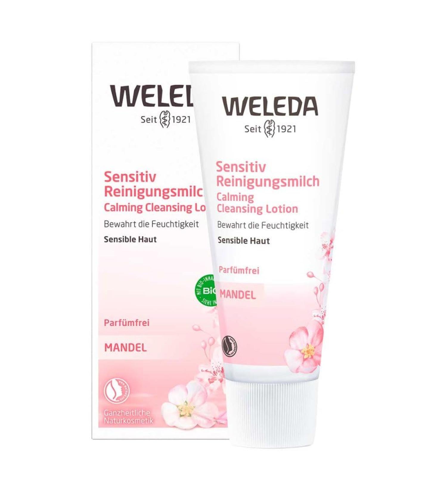 Buy WELEDA Almond Soothe Cleansing Lotion 2.5 oz - Gentle & Nourishing Face Cleanser for Sensitive Skin - International Shipping Available - Buy Online on GoSupps.com