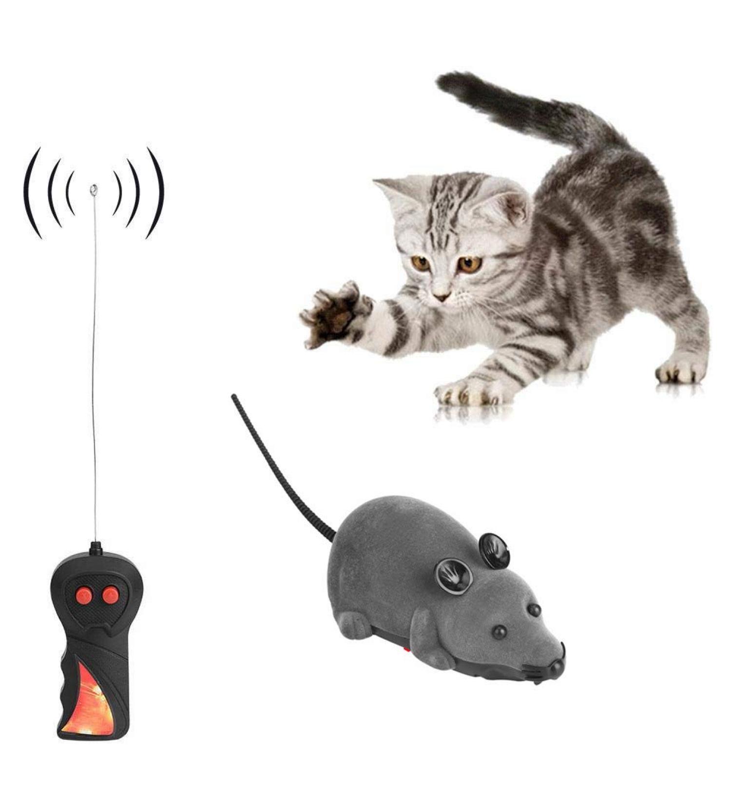 Remote Control Mouse 7.5m Range Mouse Electronic Go Forward Backward Pet Toy for Cat Dog Funny Rat Novelty (Brown) - Buy Online on GoSupps.com