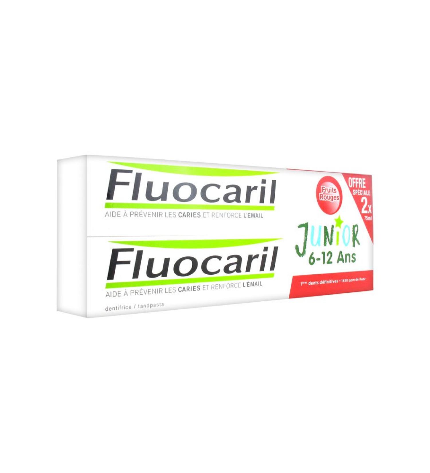 Junior 6 To 12 Toothpaste Red Fruits 2x50ml