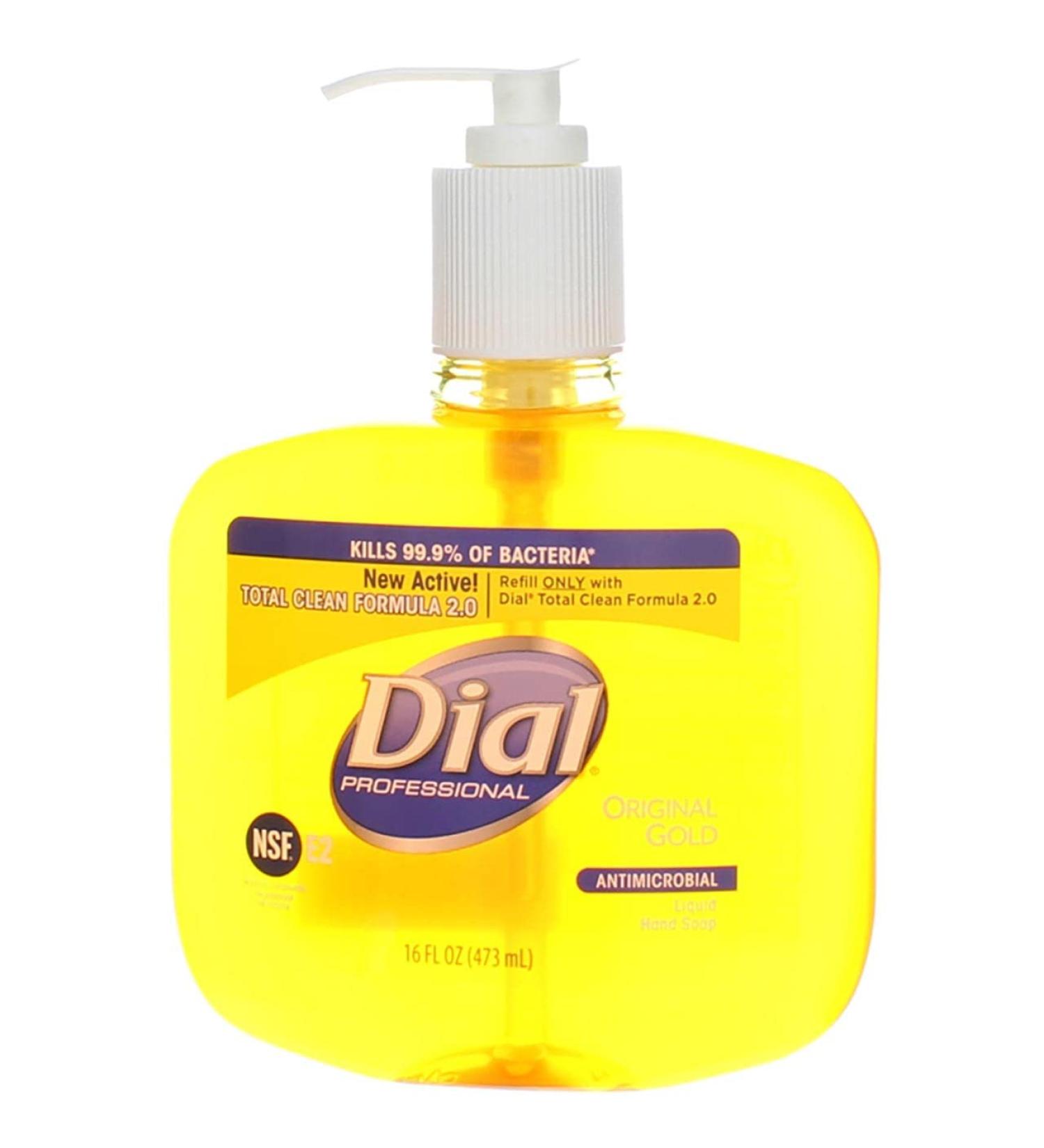 Buy Dial Professional 80790EA Gold Antimicrobial Soap - Floral Fragrance 16oz Pump Bottle | Fast International Shipping - Buy Online on GoSupps.com