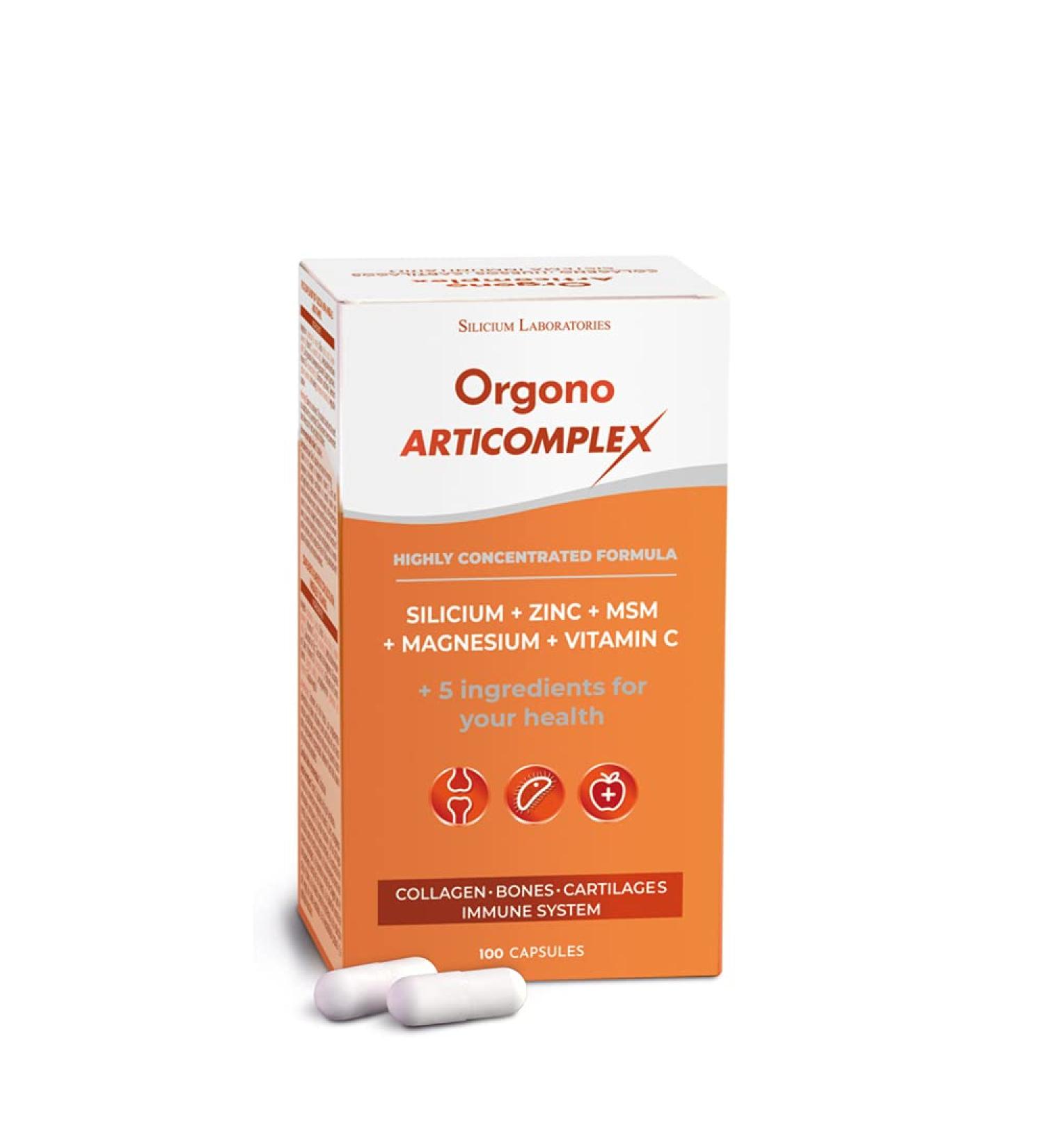  Orgono Living Silica Orgono Articomplex. Vitamins and minerals silicon essential minerals. Compensates for loss strengthens joints bones and cartilage and boosts the immune system. 100 capsules. - Buy Online on GoSupps.com