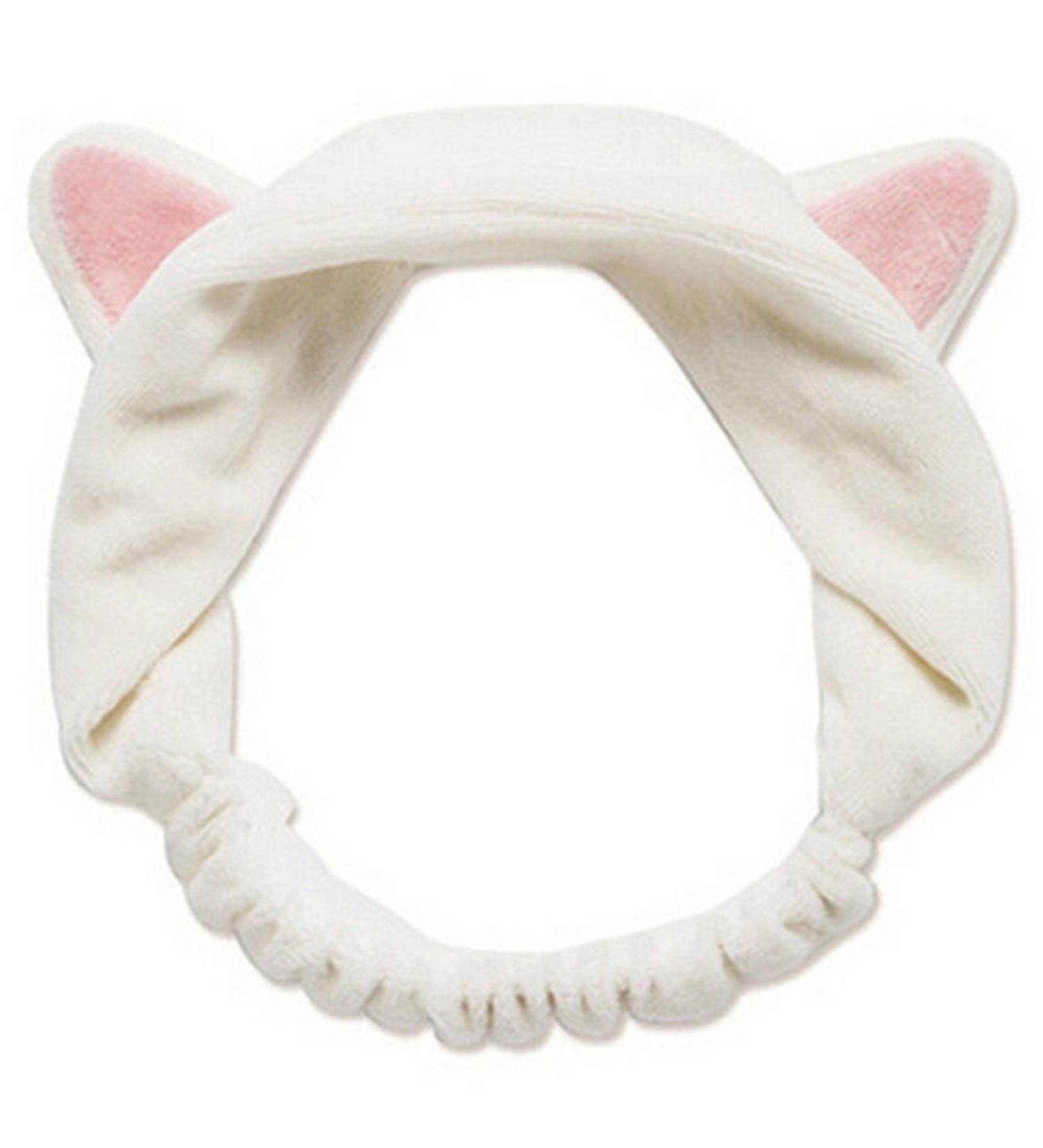 Cute Cat Ears Headband Hair Wear Makeup Shower Face Washing Hairband