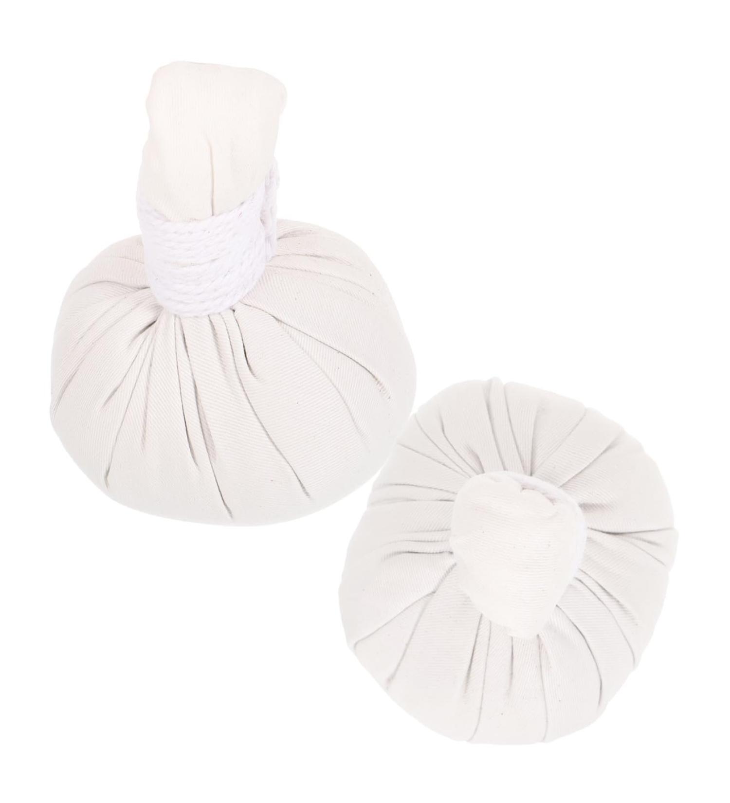 Lot de 2 Boules de Massage aux Herbes Chinoises Blanc Pur Sachets Chauffants Naturels Pochette Compressive pour Acupression et Relaxation Domicile Bien- tre Style Al atoire - Buy Online on GoSupps.com
