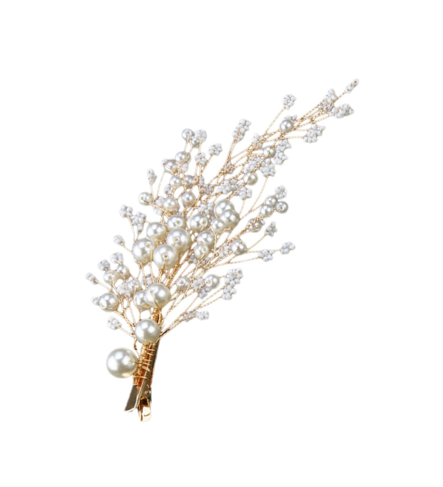 FRCOLOR 1 Pair Wedding Headdress Bridesmaid Hair Clip Rhinestone Hair Clips Bridal Veil Clips Rhinestone Barrettes Bridal Hair Clip Flower Hairpins Rhinestone Pearl Hair Accessories Tiara - Buy Online on GoSupps.com