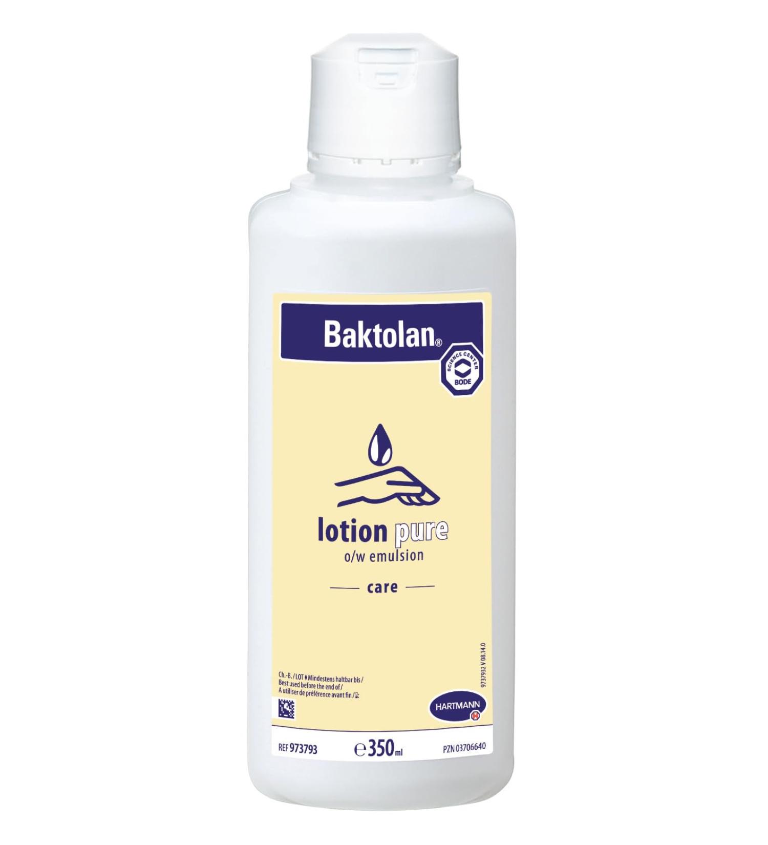 Baktolan lotion pure: moisturising and perfume-free care lotion for normal skin 350ml