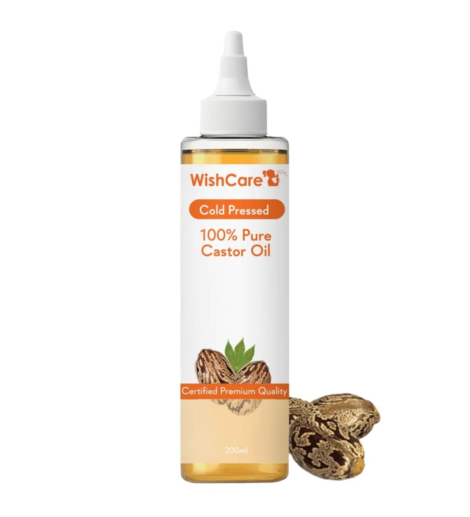 Premium Cold Pressed Castor Oil for Hair & Skin - 200ml | Organic Natural Fast Shipping Worldwide - Buy Online on GoSupps.com