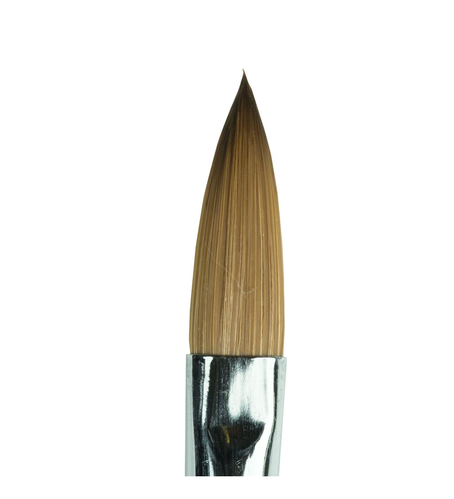 N&BF Profi Gel brushes Cats Form size 10 |Brush red marten hair |NailArt brush for nail design |Kolinsky Brush Acryl & Gel Modelagen |Premium real hair brush cats