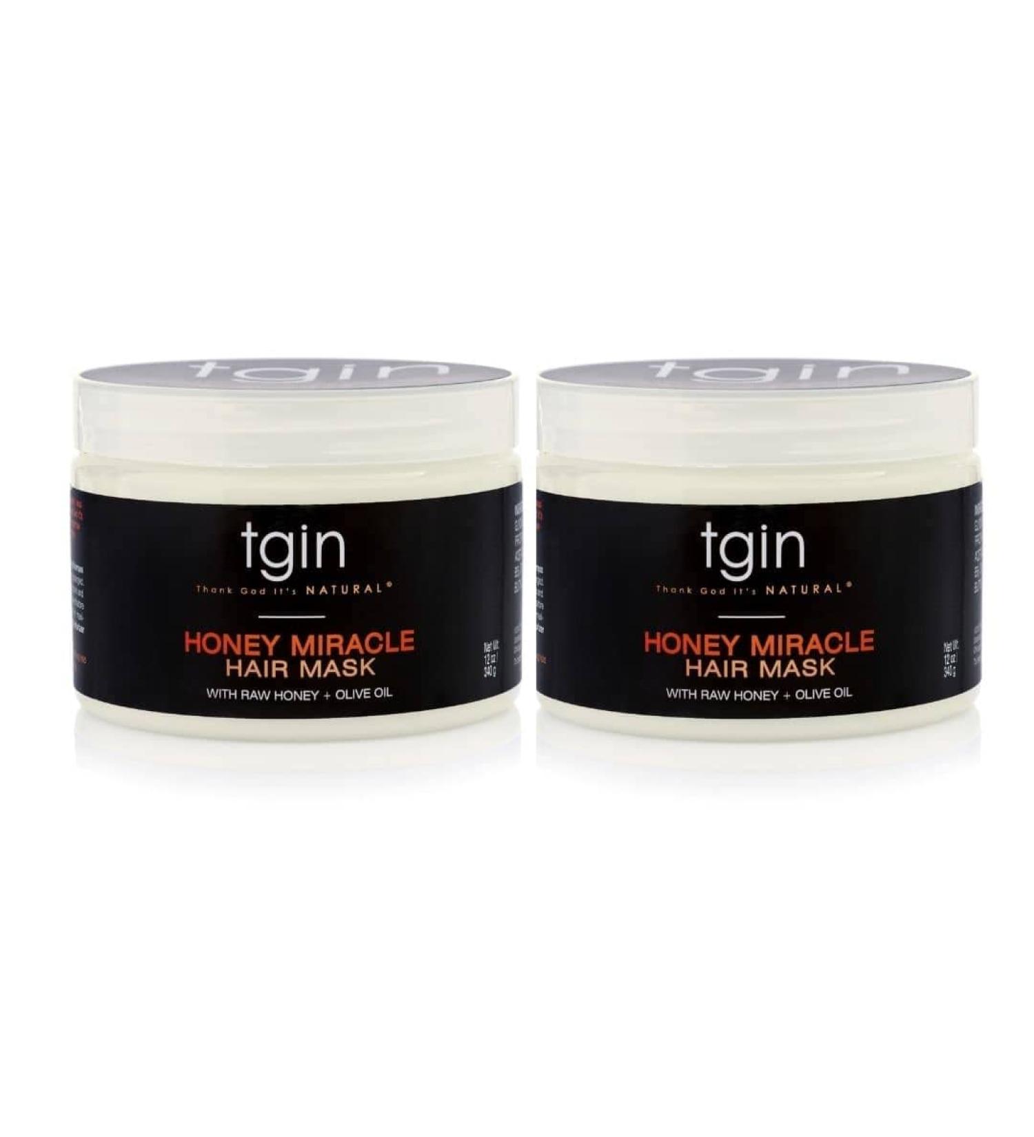 tgin Honey Miracle Hair Mask Duo (12 oz, Pack of 2) â€“ Best for 3c & 4c Natural, Dry, Curly Hair - Buy Online on GoSupps.com