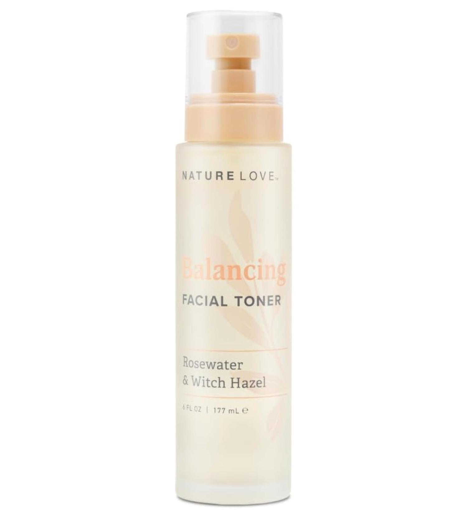 Nature Love Balancing Facial Toner | Rosewater & Witch Hazel for Oily Skin | Cruelty-Free Paraben-Free Made in USA | 6 Fl Oz - Buy Online on GoSupps.com