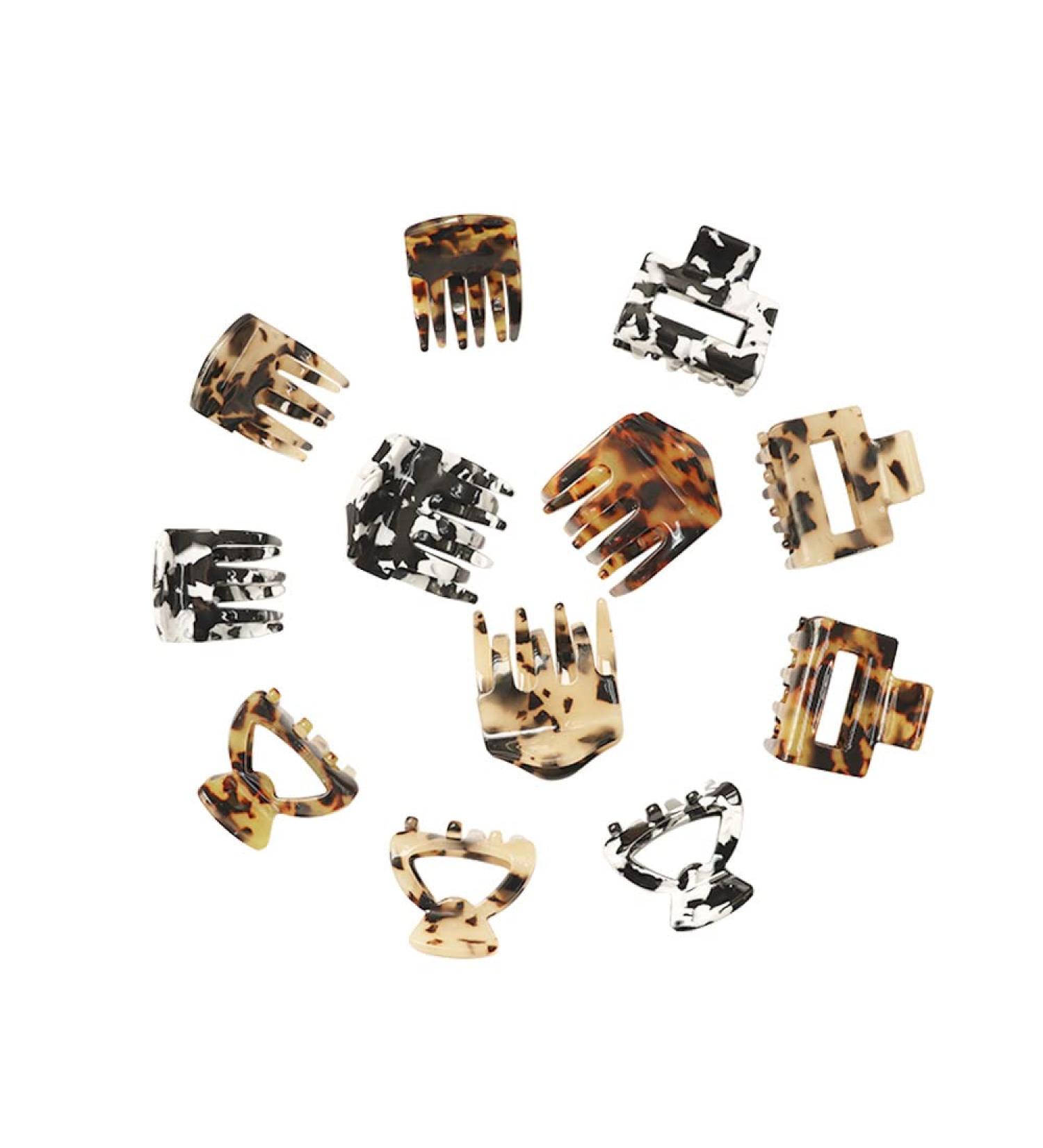 Youkimoda Strong Hold Hair Claw Clips - Set of 12 Mini Clips for Women and Girls | Ideal for Thin to Thick Hair | Large Hair Barrettes - Buy Online on GoSupps.com