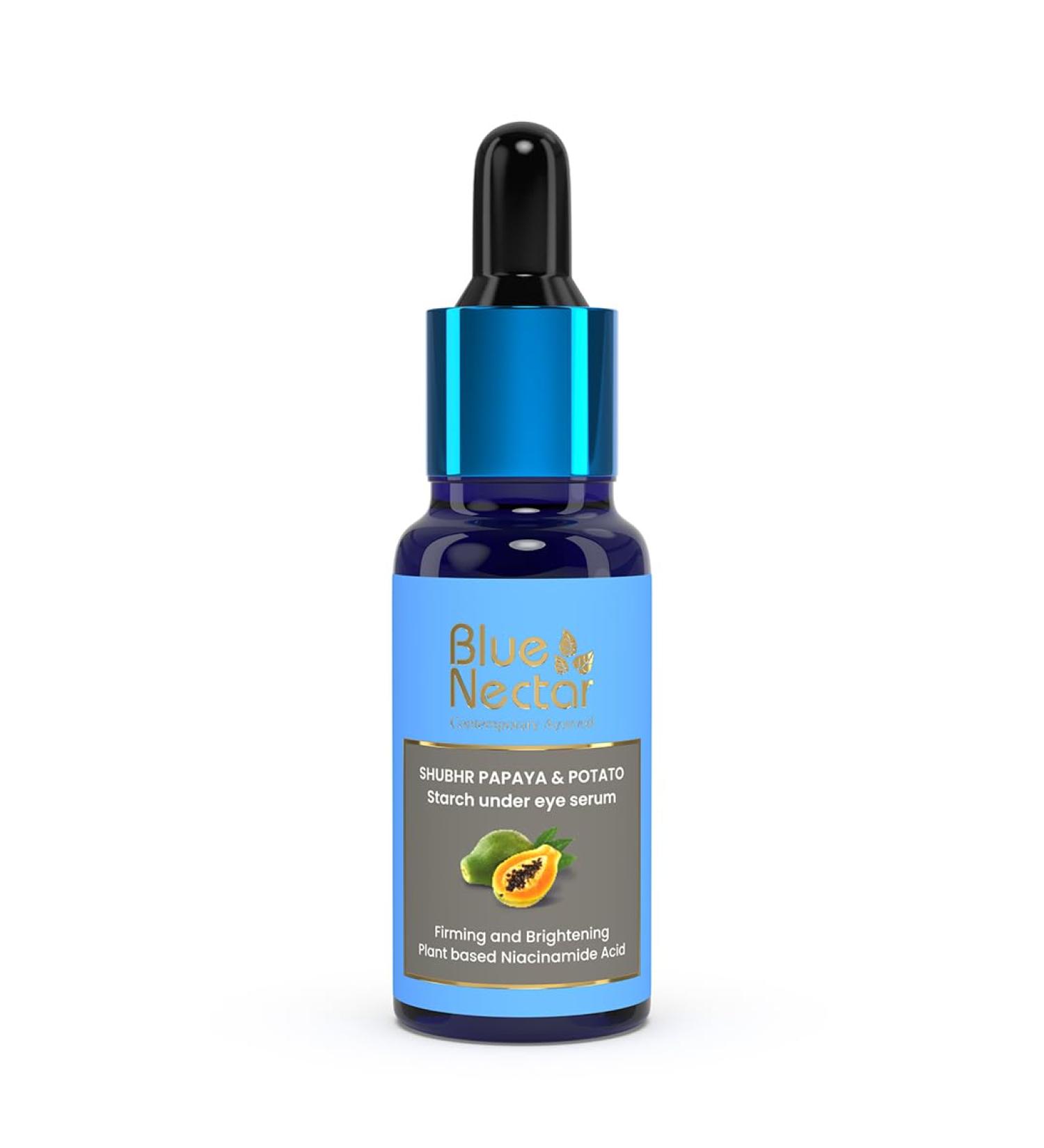 Blue Nectar Under Eye Serum - Plant-Based Niacinamide for Dark Circles & Puffiness | Advanced Skin Firming & Brightening Formula (17 Herbs 1 Fl OZ - Buy Online on GoSupps.com