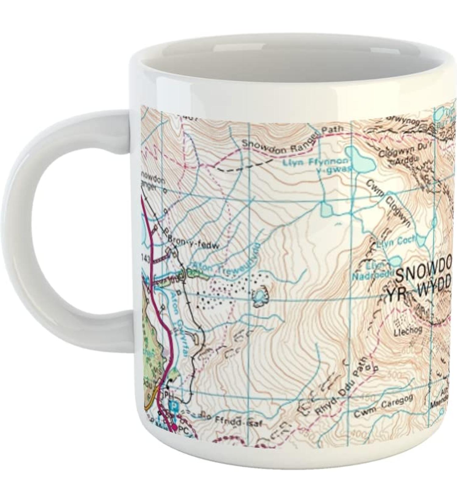 The Three Peaks Mugs - Ben Nevis - Scafell Pike - Snowdonia - 300ml - Dishwasher and Microwave Safe (Snowdonia)