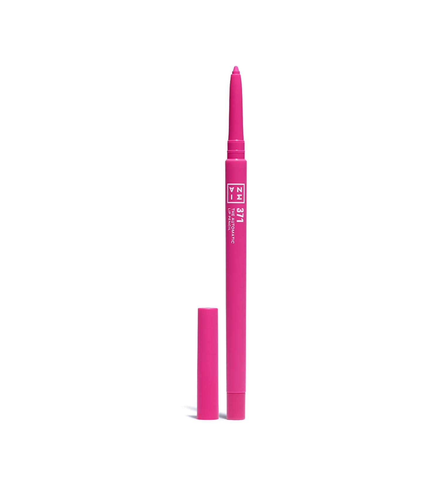  3ina 3INA Makeup The Automatic Lip Pencil 371 Hot Pink Long Lasting Retractable Lip Pencil - Waterproof Lip Liner with Sharpener - Vegan - Cruelty Free - Buy Online on GoSupps.com