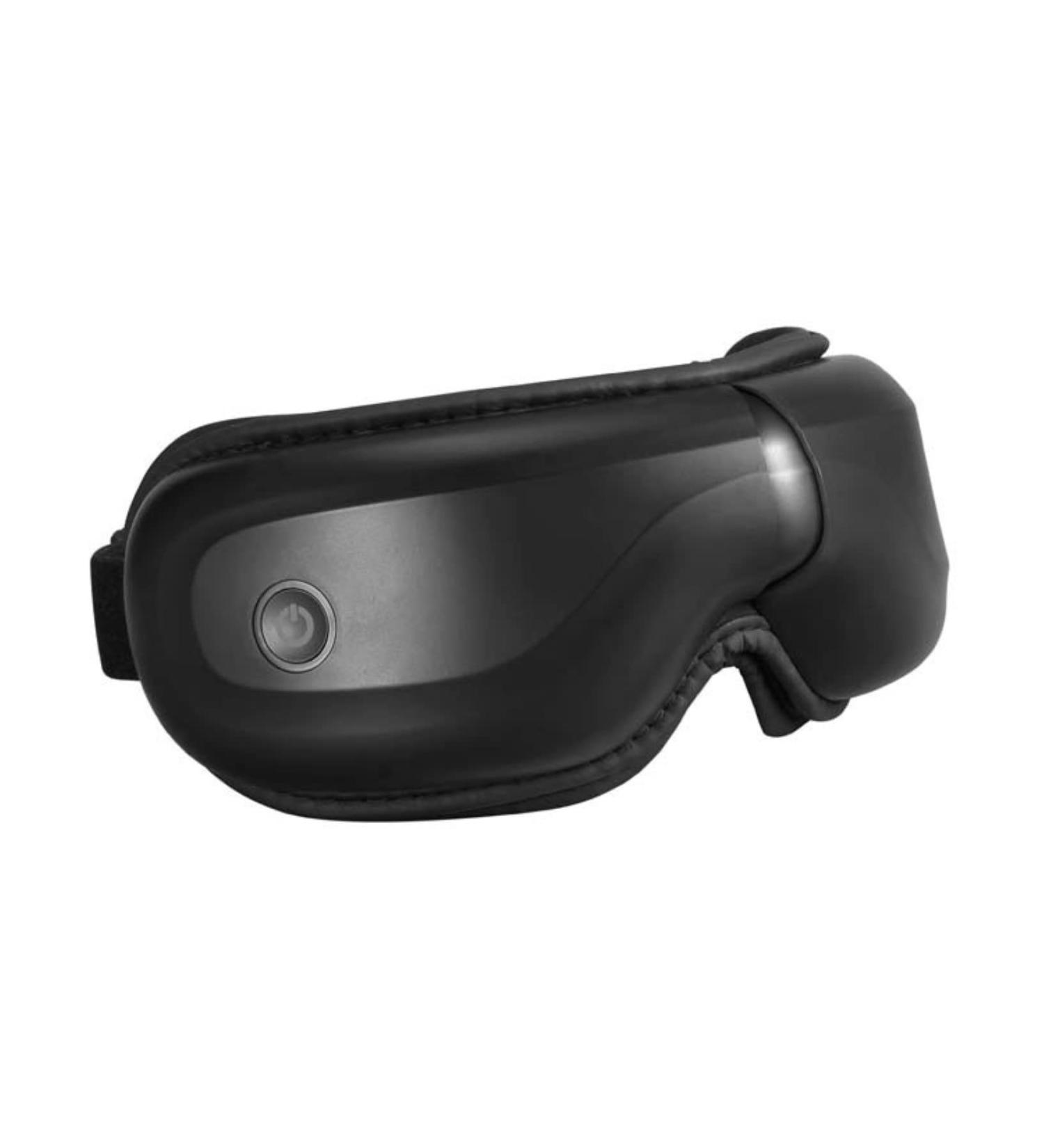 Smart Eye Mask Massager Hot Compress & Vibration Washable & Rechargeable Gift for Men & Women Black 15.5x7.5cm - Buy Online on GoSupps.com