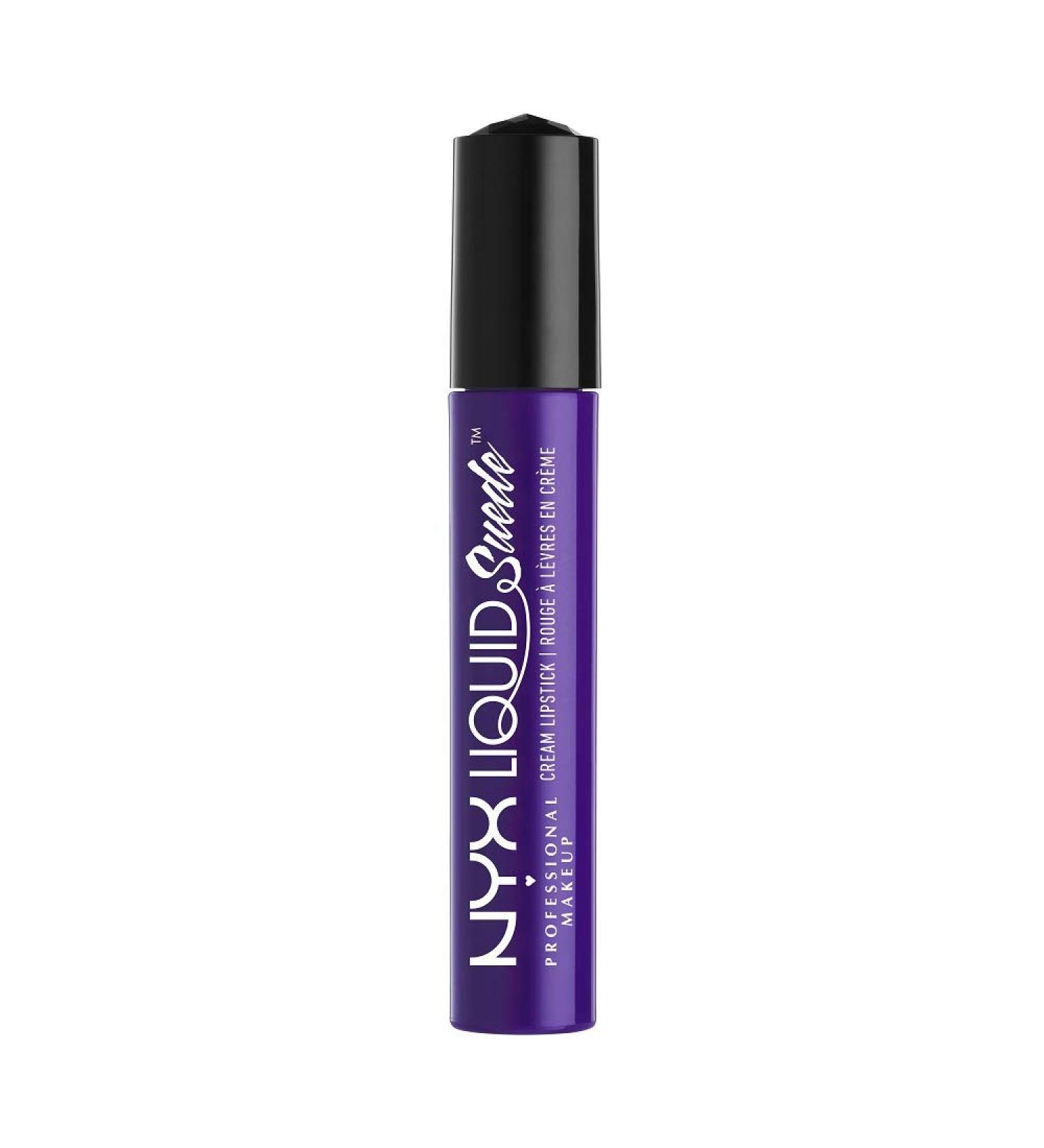 NYX Liquid Suede Cream Lipstick in Amethyst - Deep Neon Purple | 0.13 Fl Oz - Buy Online on GoSupps.com