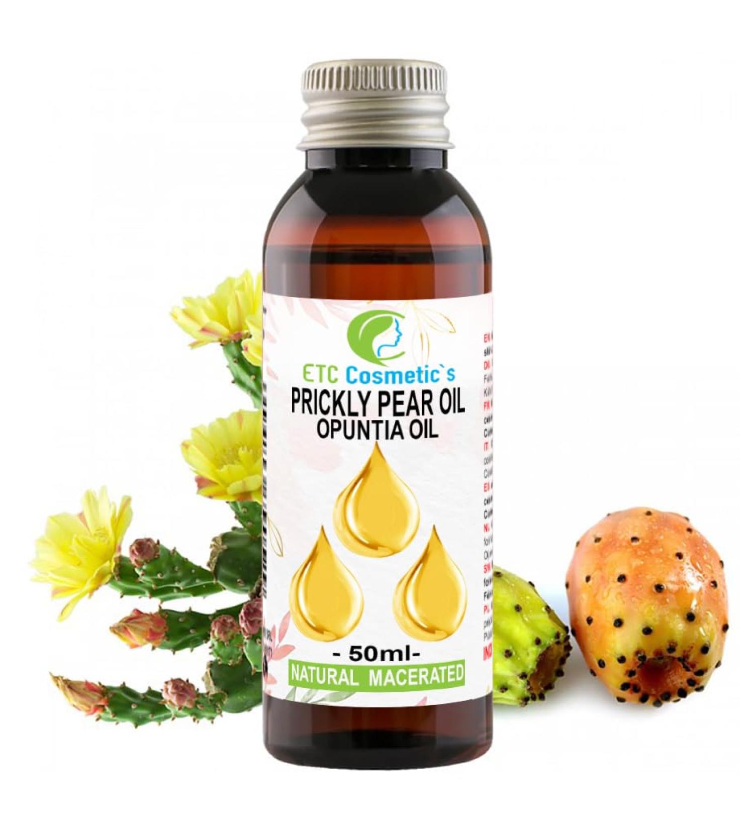 Prickly Pear Oil (Opuntia) 50ml - 100% Natural Anti-Aging Repairing & Nourishing Moisturizer - International Shipping Available - Buy Online on GoSupps.com