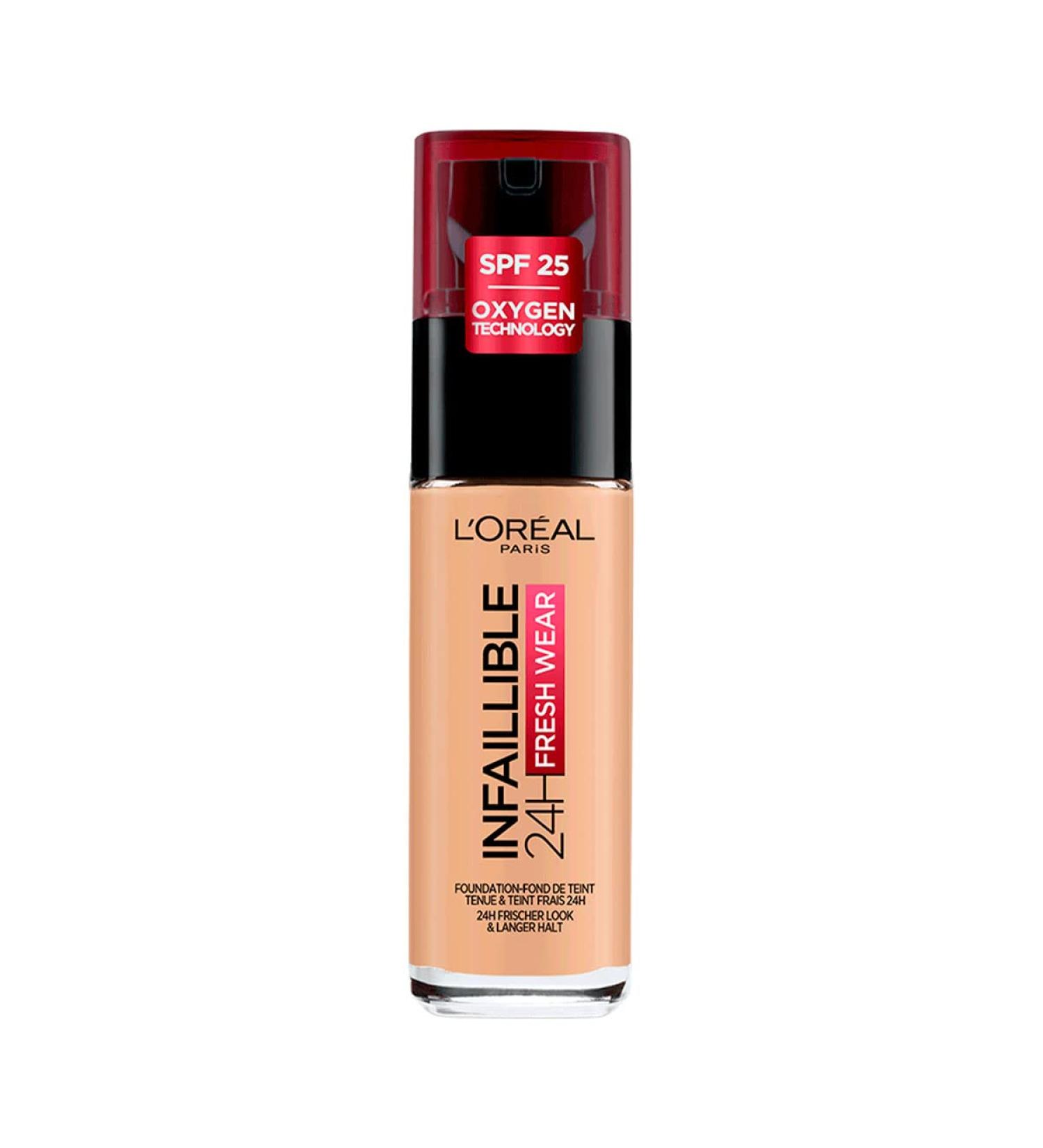 L'Oreal Paris Infallible 24H Foundation 200 Golden Sand 30ml | Long-Lasting Coverage - Buy Online on GoSupps.com