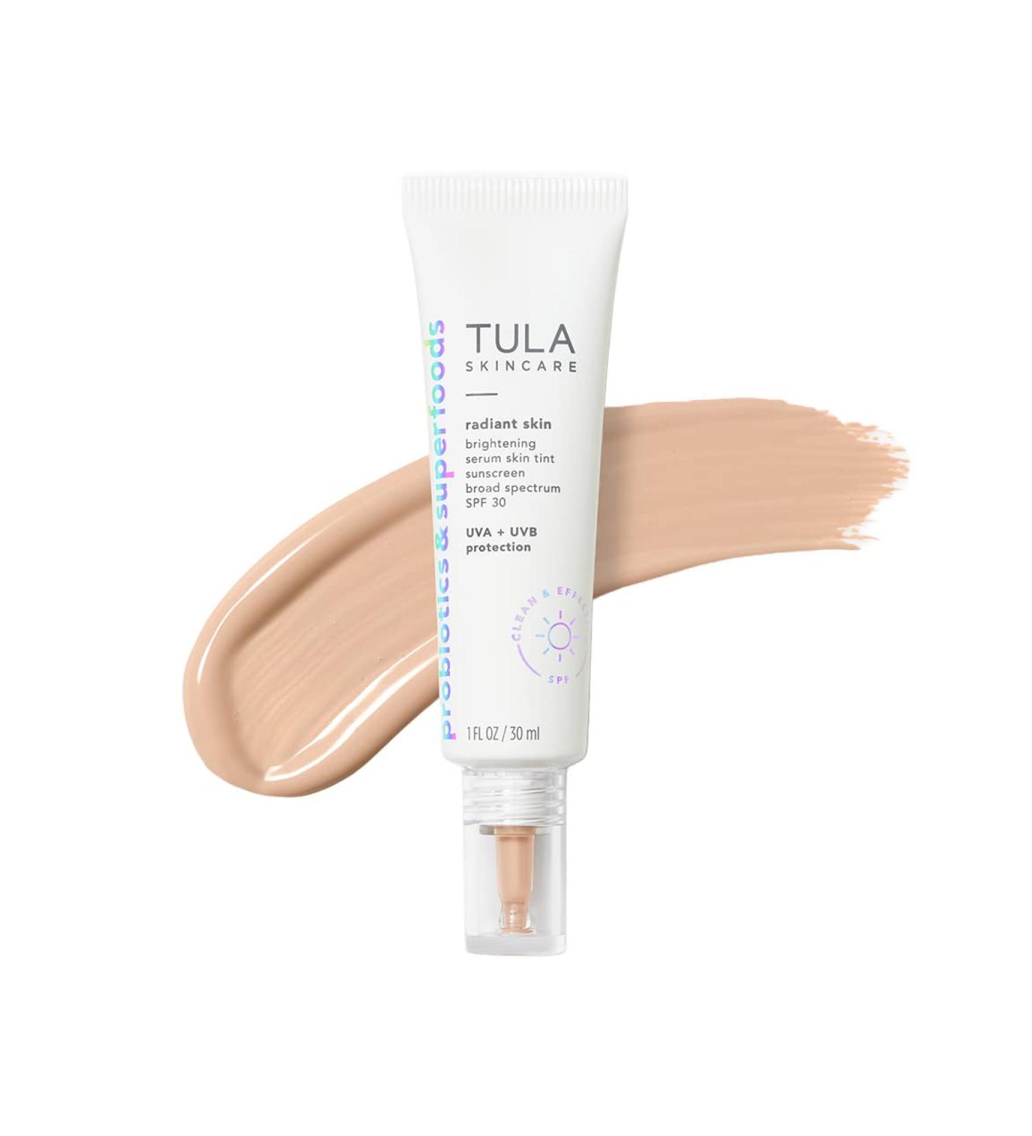 TULA Radiant Skin Brightening Serum Tinted SPF 30 | Shade 05 - Light 1.0 fl. oz - Buy Online on GoSupps.com