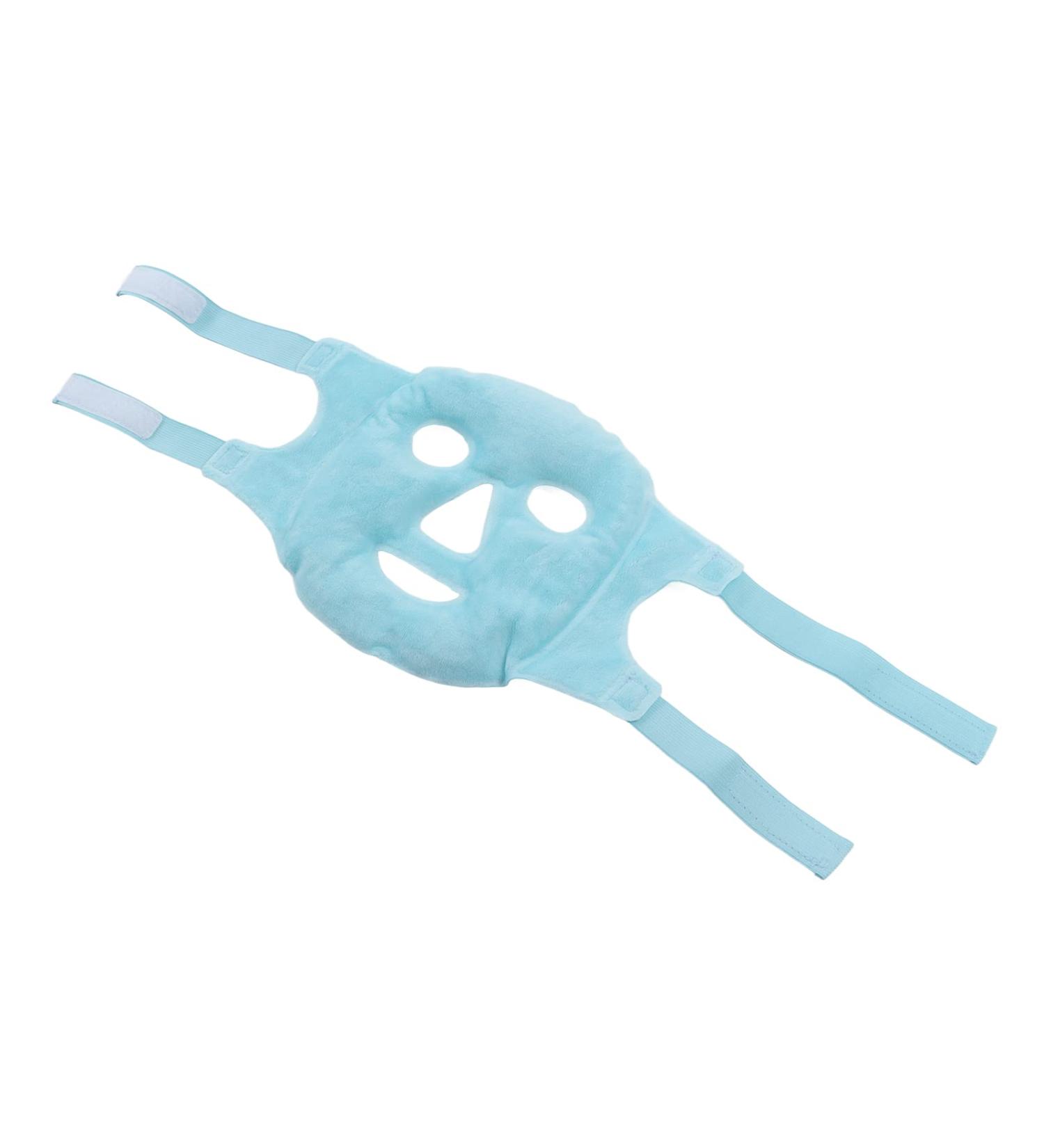  Spacnana Hot & Cold Pearl Gel Full Face Mask Sleep Mask (Sky Blue) - Buy Online on GoSupps.com