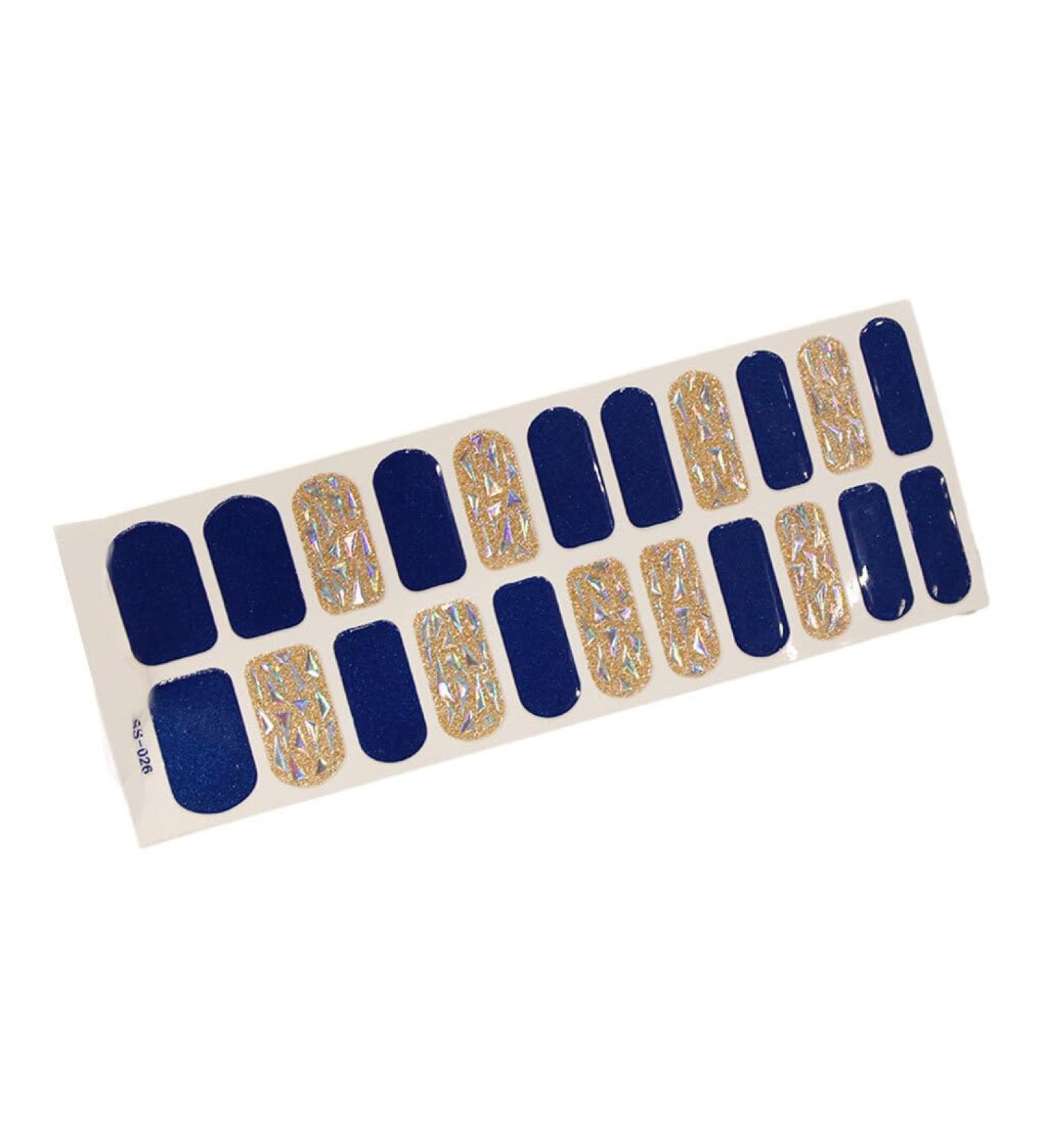 Dajidafu Non-toxic Formula Nail Stickers Chip-resistant And Safe To Rich Color Variety Silica Gel Gel Nail Stickers With UV Light - Buy Online on GoSupps.com